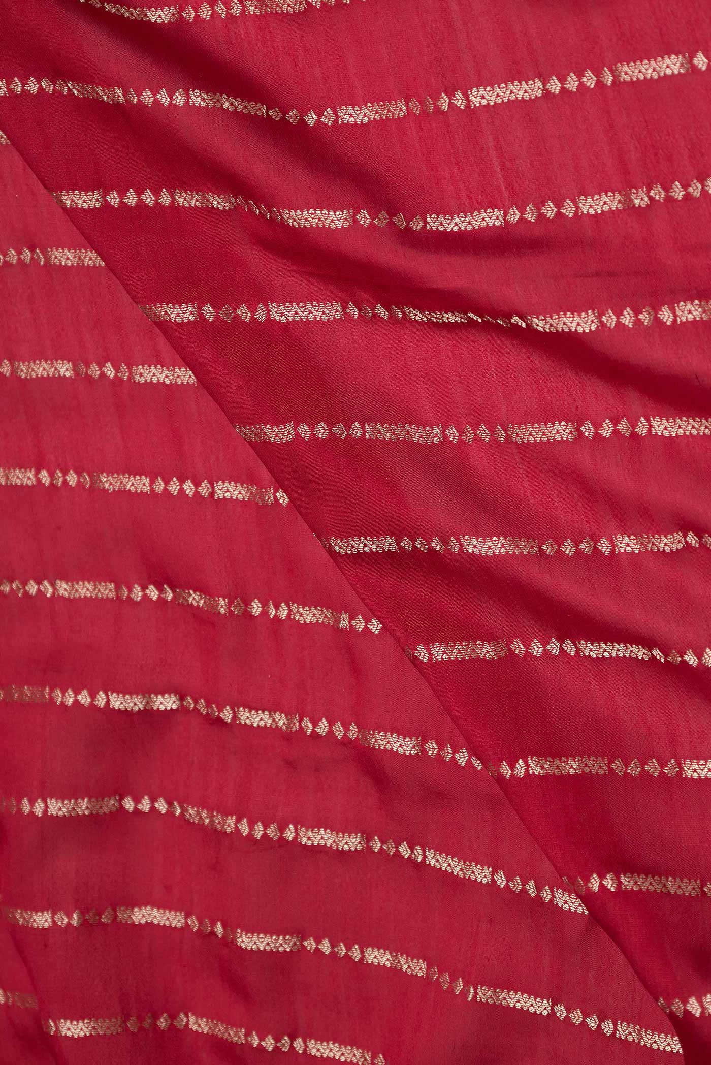 Maroon Mysore Crepe Saree - Image 2