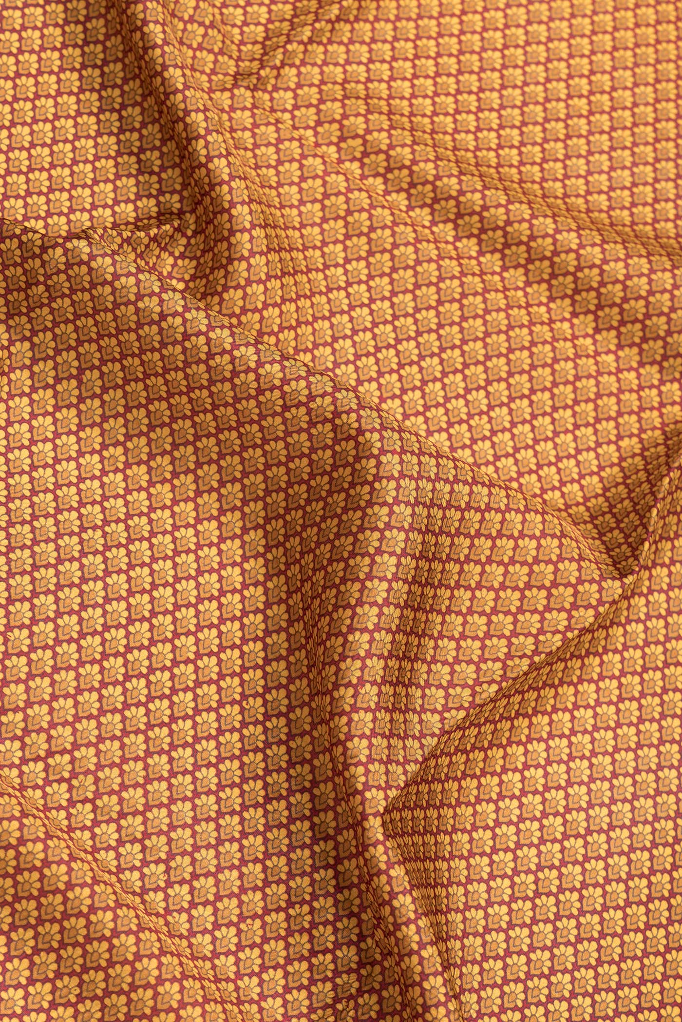 Maroon Printed Silk Saree - Image 2