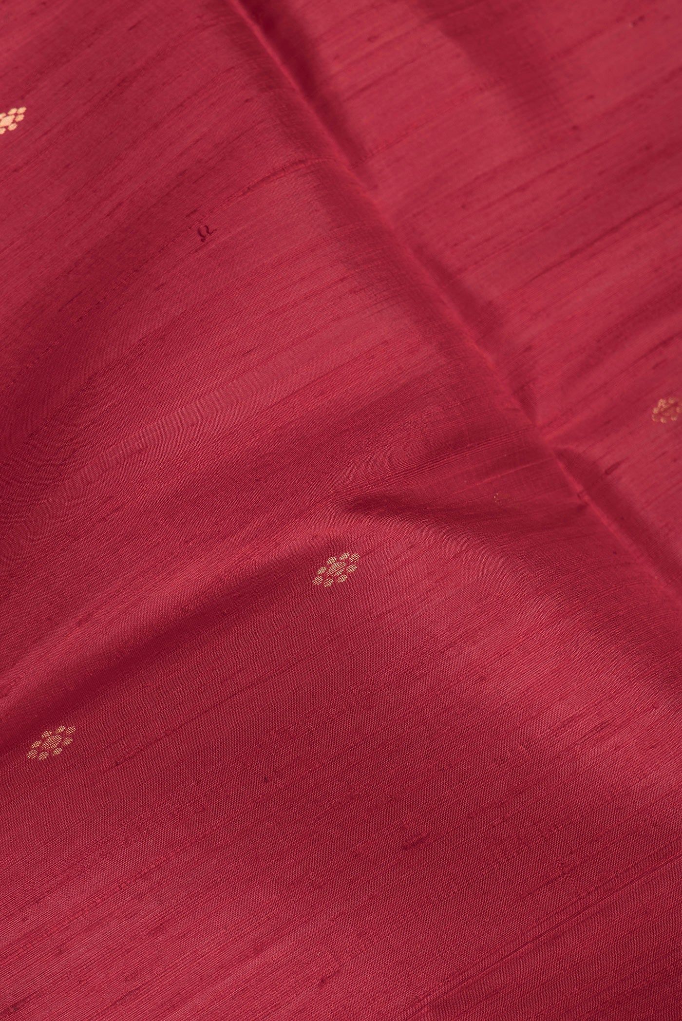 Maroon Raw Silk Saree - Image 2