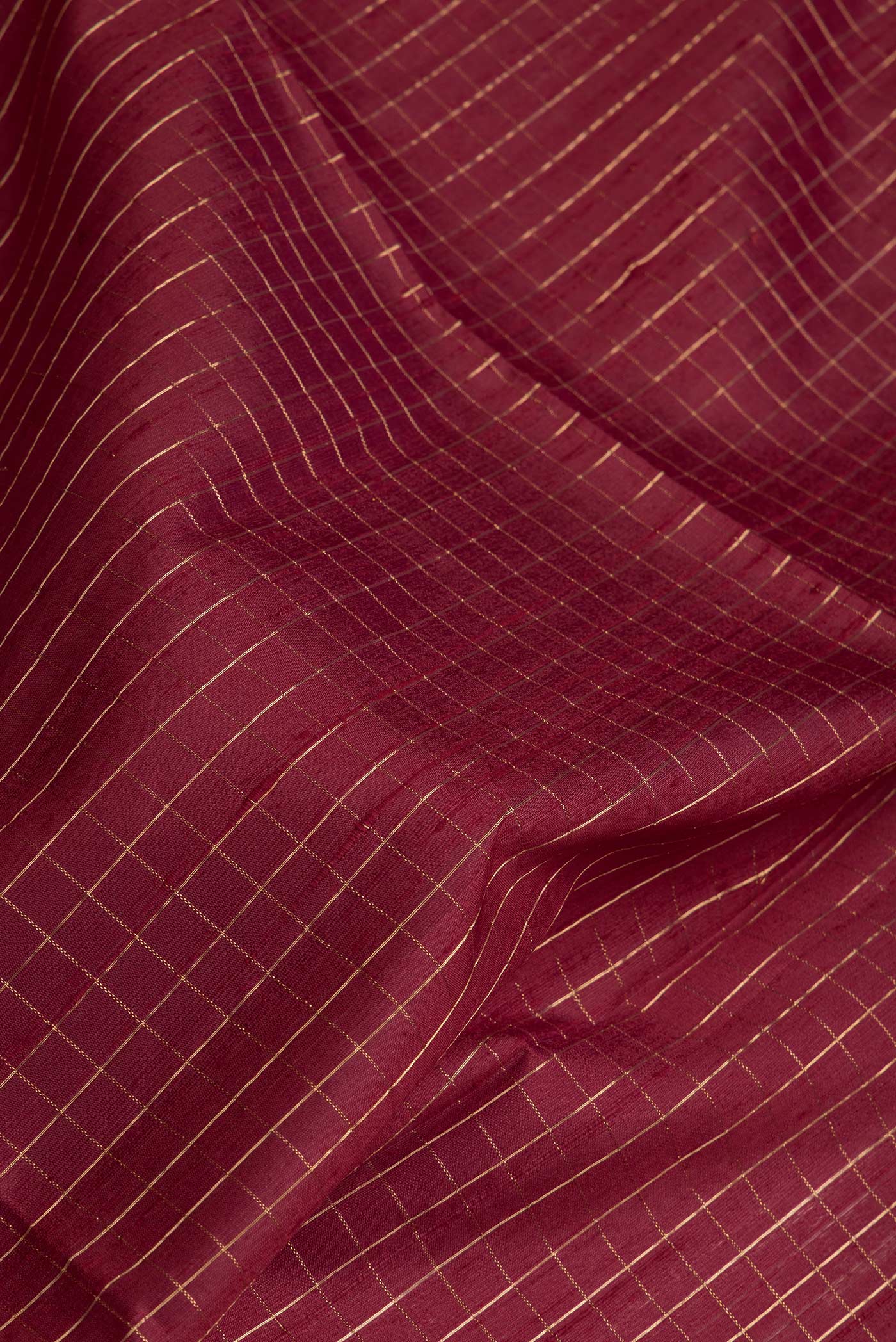 Maroon Raw Silk Saree - Image 2