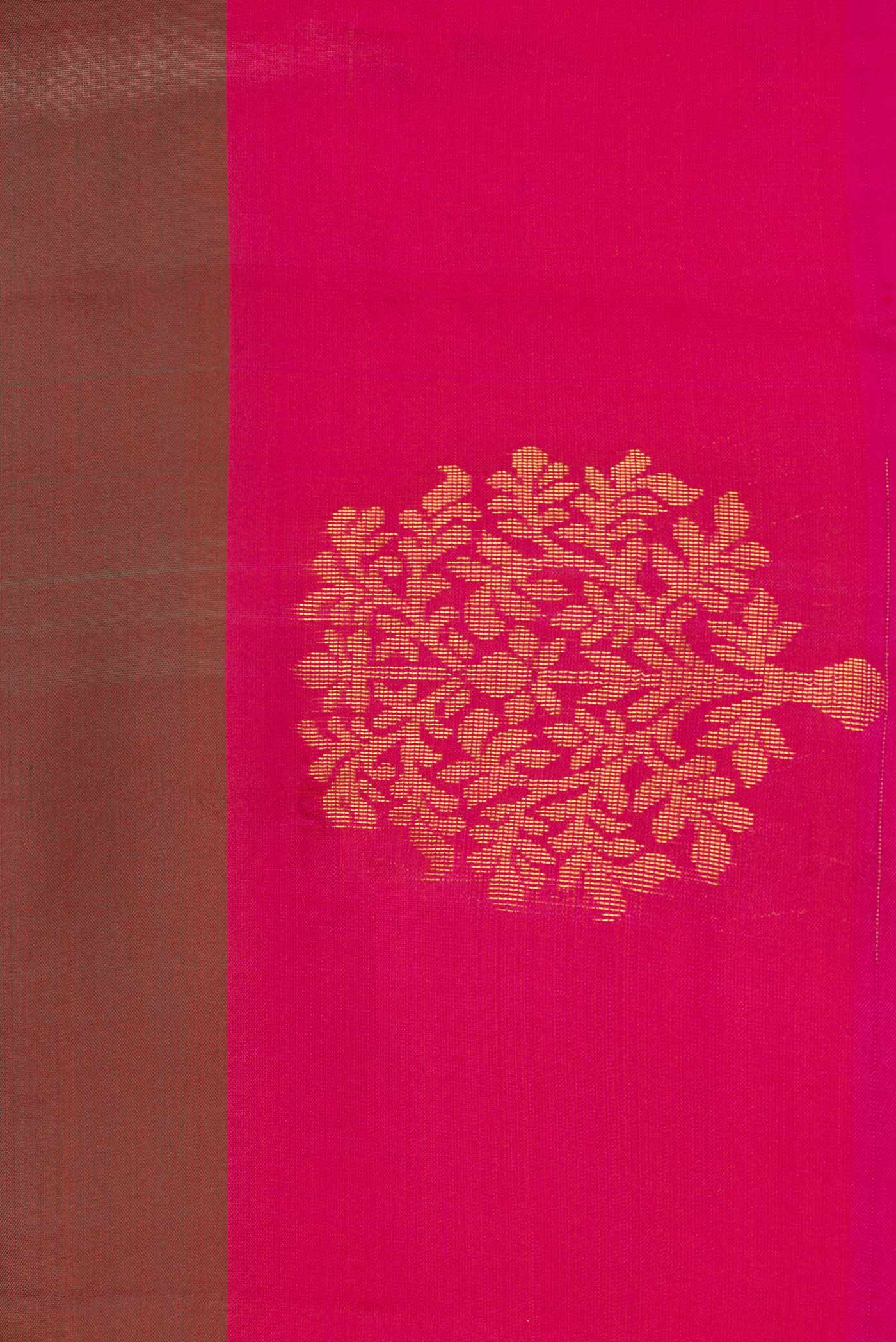 Maroon Dual Tone Soft Silk Saree - Image 3