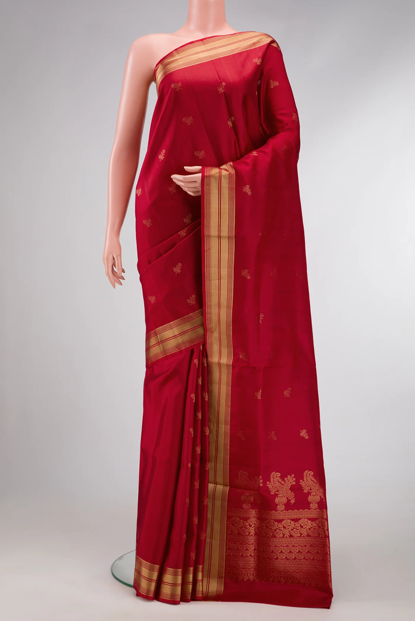 Maroon Soft Silk Saree
