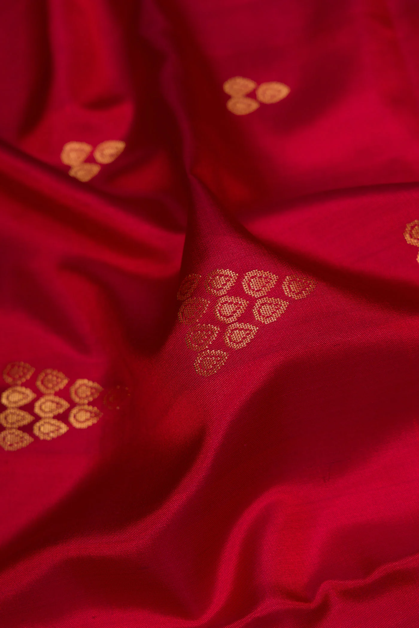 Maroon Soft Silk Saree - Image 2