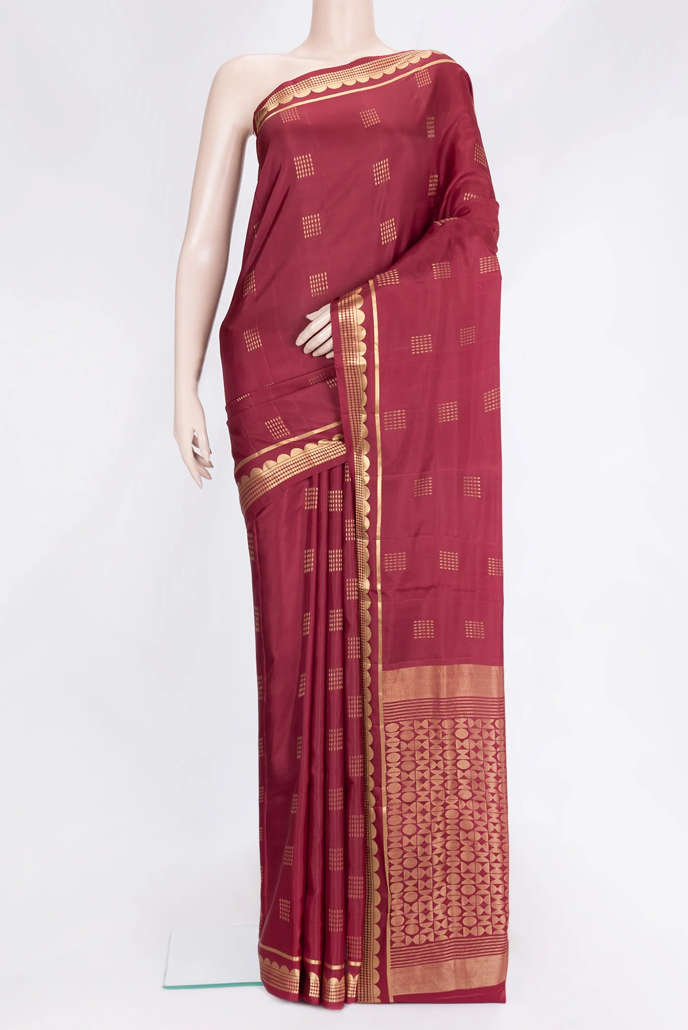 Maroon Soft Silk Saree