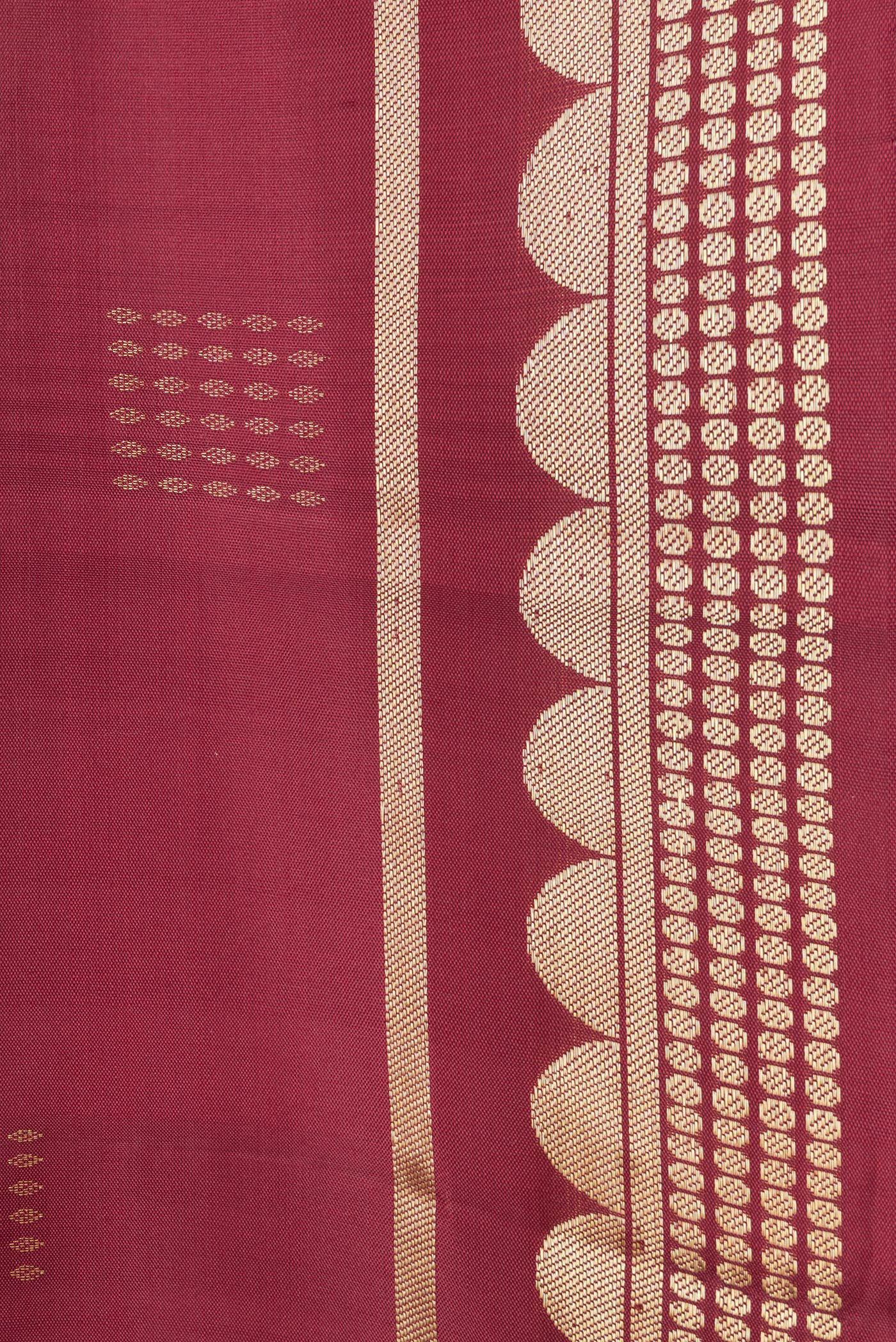 Maroon Soft Silk Saree - Image 3