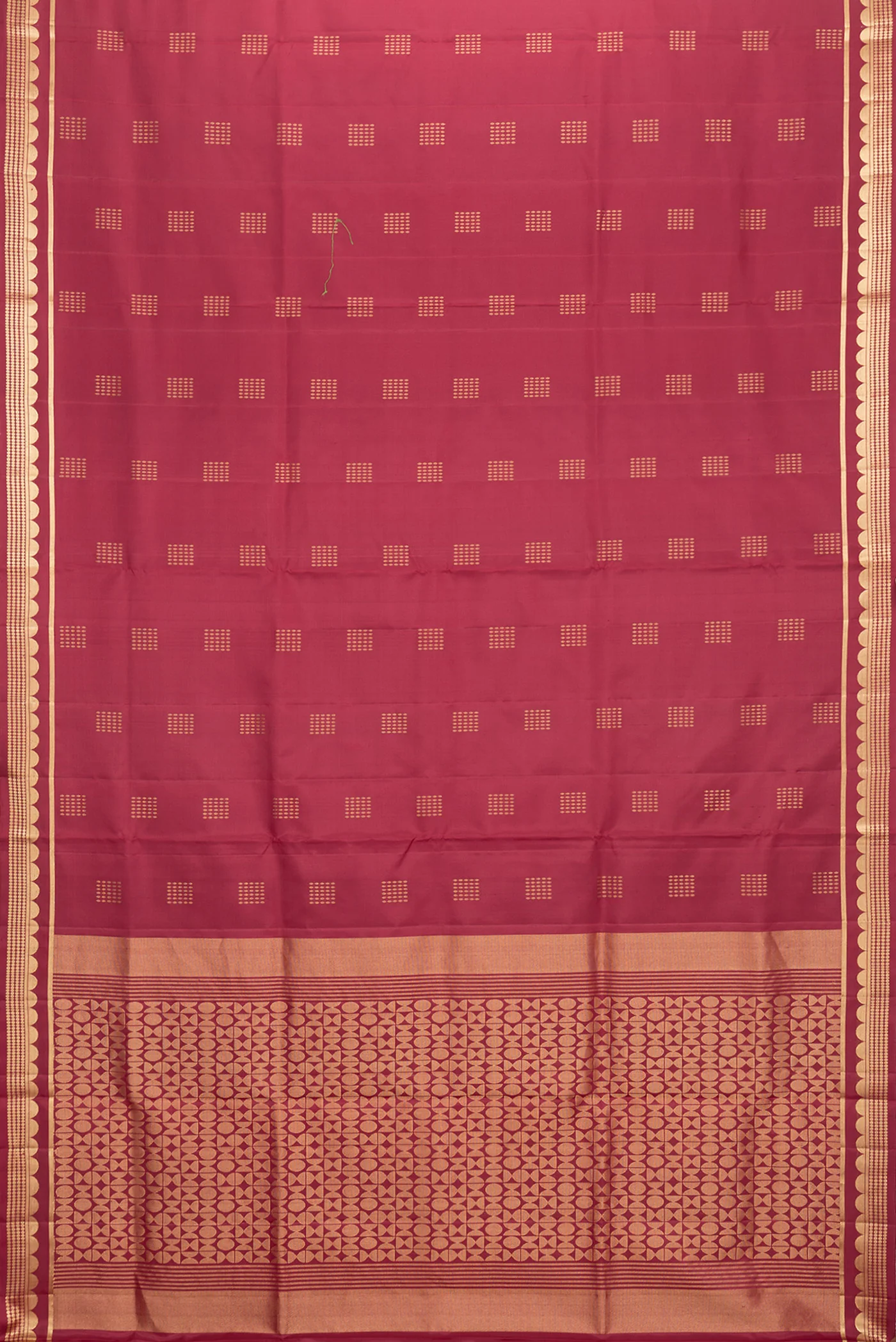 Maroon Soft Silk Saree - Image 6