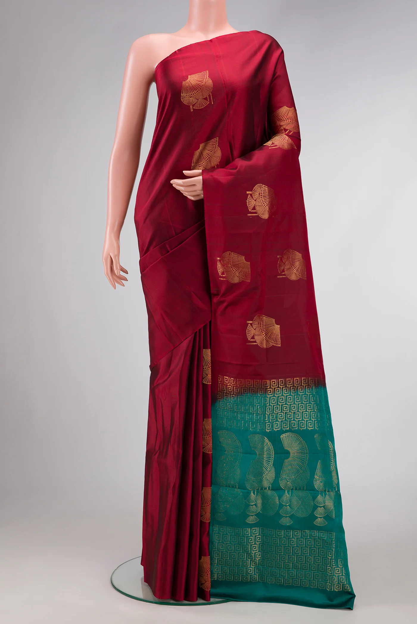 Maroon Soft Silk Saree