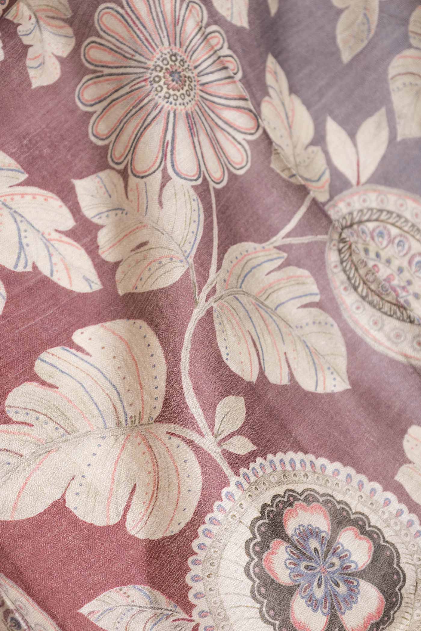 Grey Tussar Silk Saree - Image 2