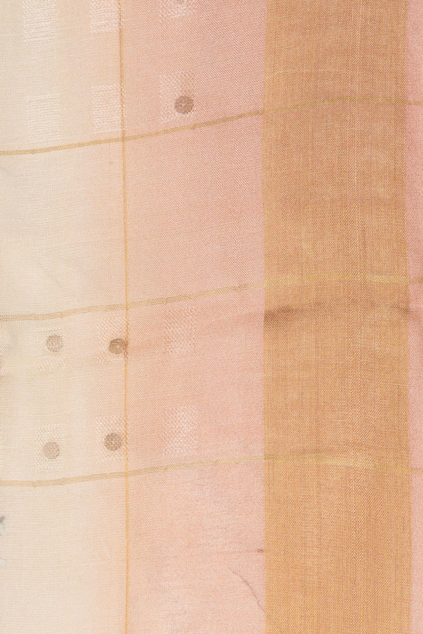 Sandal Tussar Silk Saree - Image 3