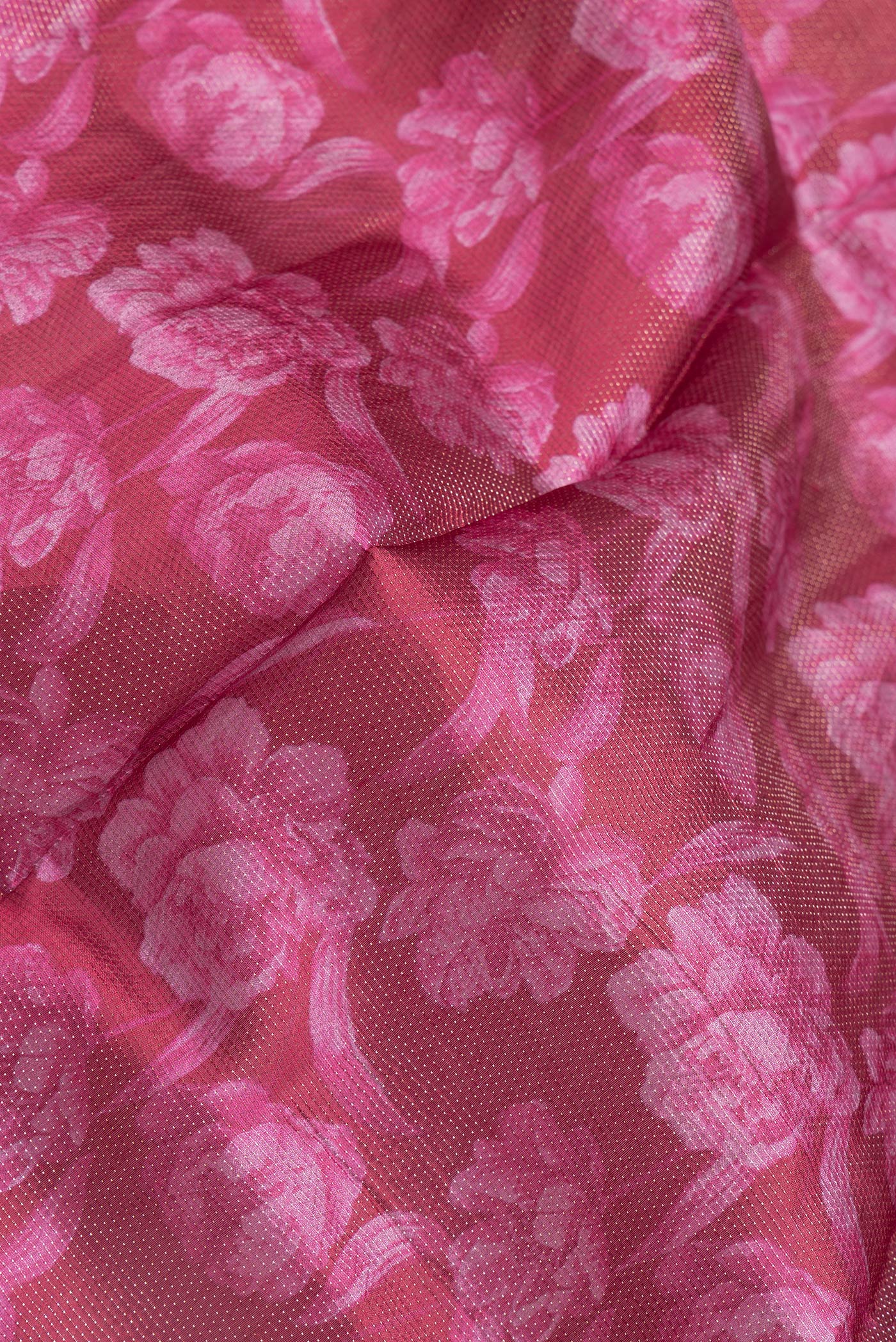 Maroon Banarasi Raw Silk Saree - Image 2