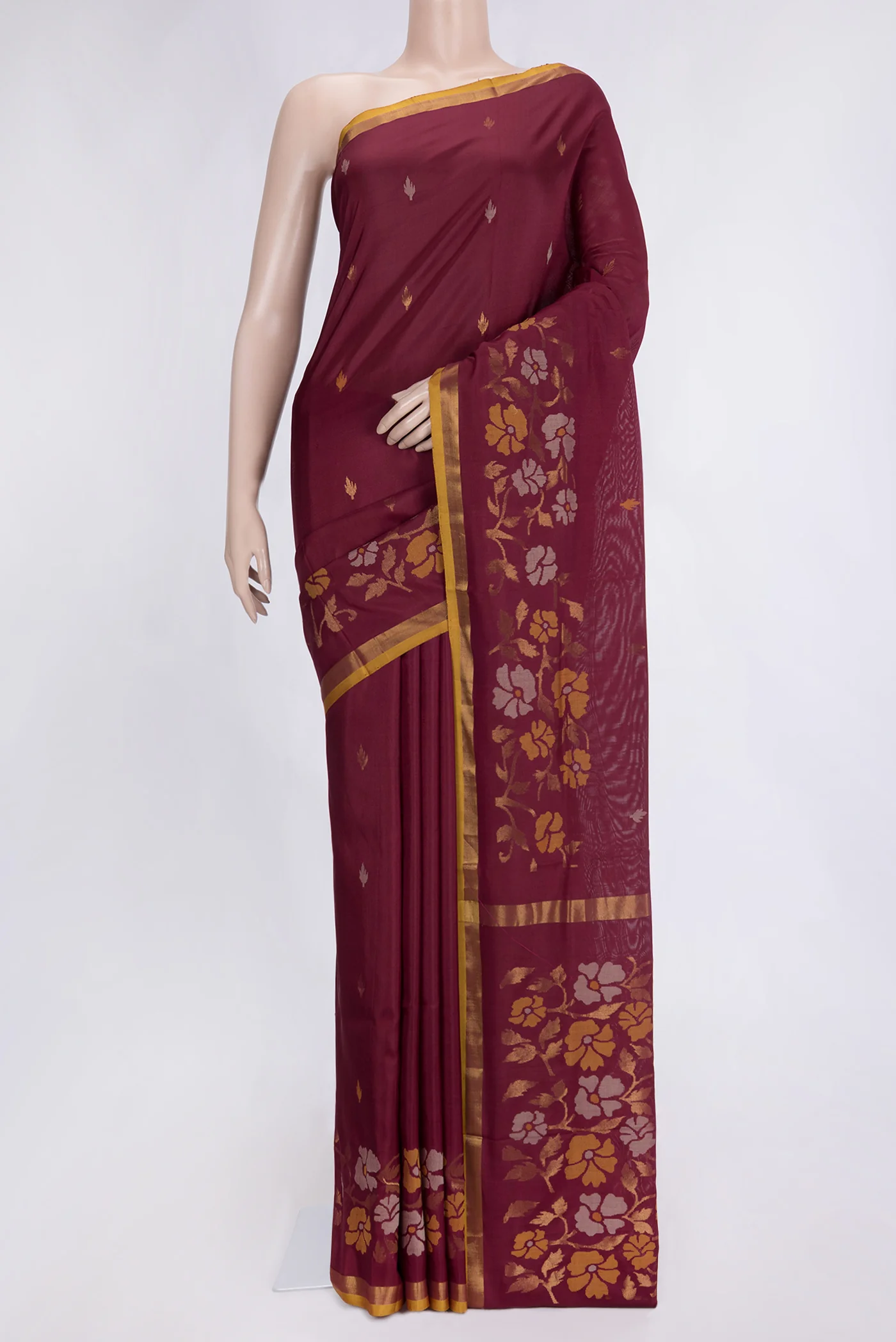 Maroon Uppada Silk Saree