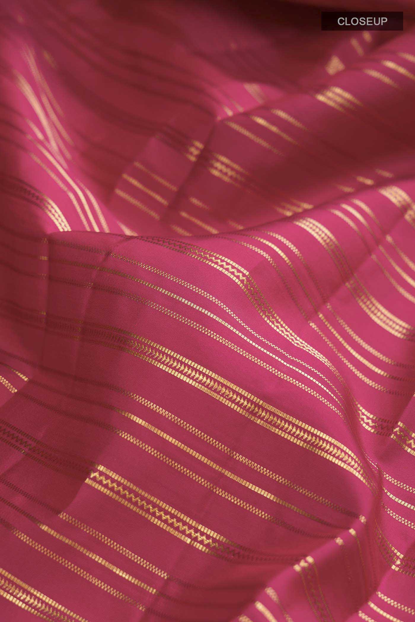 Maroon Kanjivaram Silk Saree - Image 2