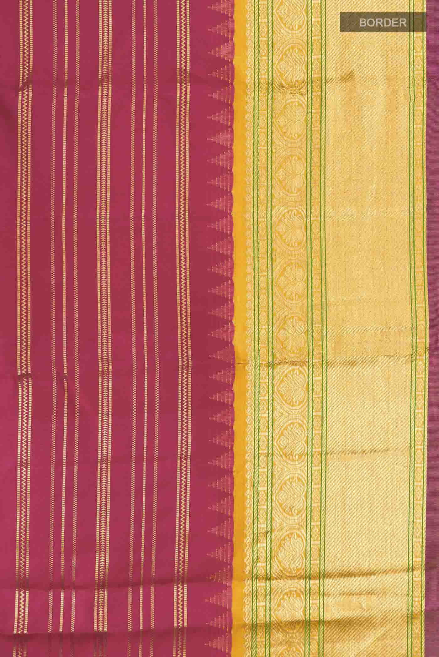 Maroon Kanjivaram Silk Saree - Image 3