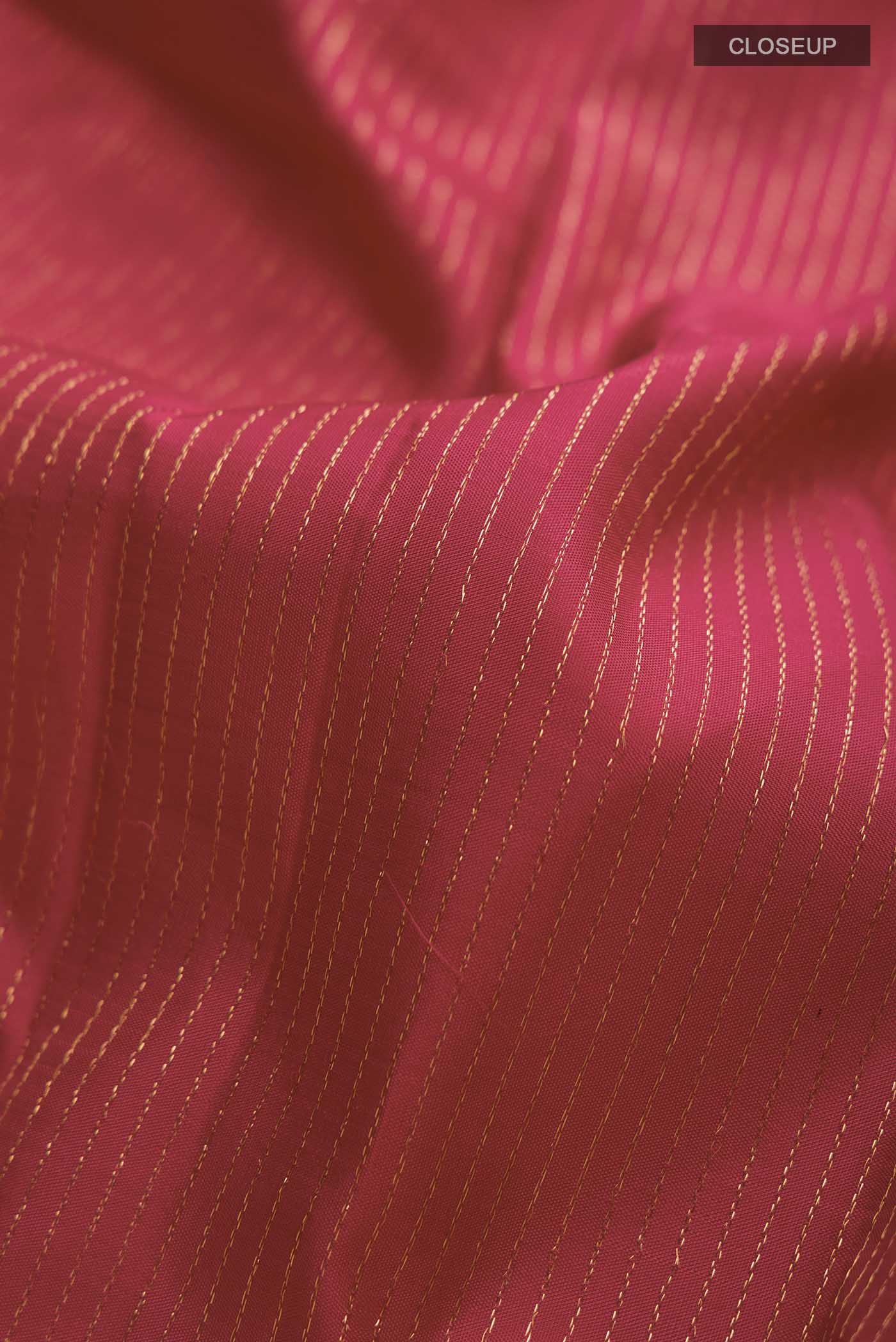 Maroon Kanjivaram Silk Saree - Image 2