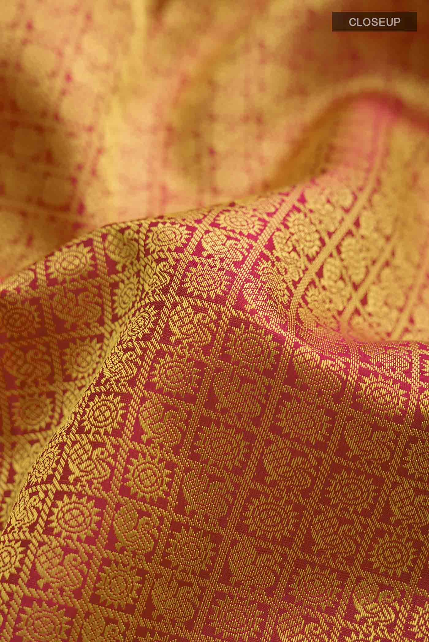 Maroon Kanchipuram Silk Saree - Image 2