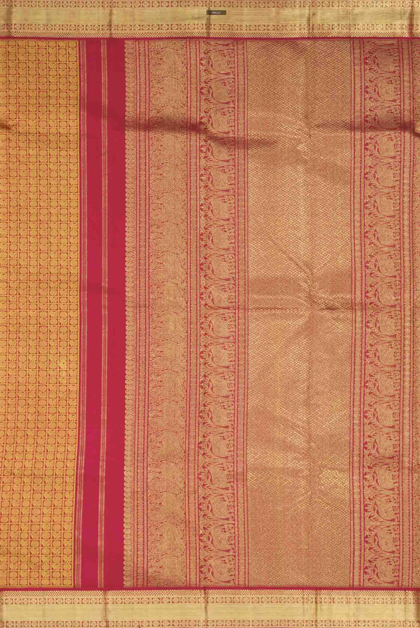 Maroon Kanchipuram Silk Saree - Image 7