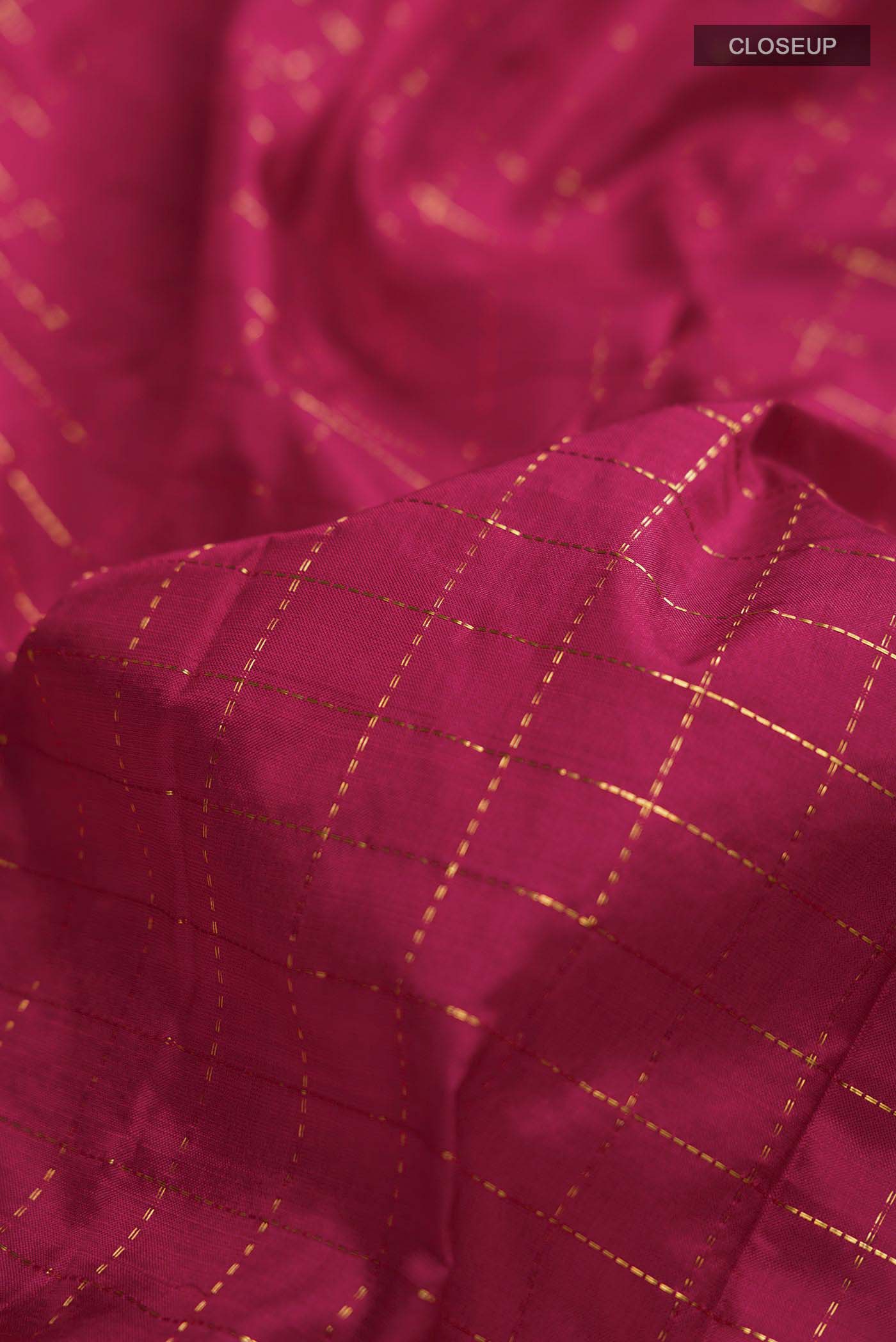 Maroon Kanchipuram Silk Saree - Image 2