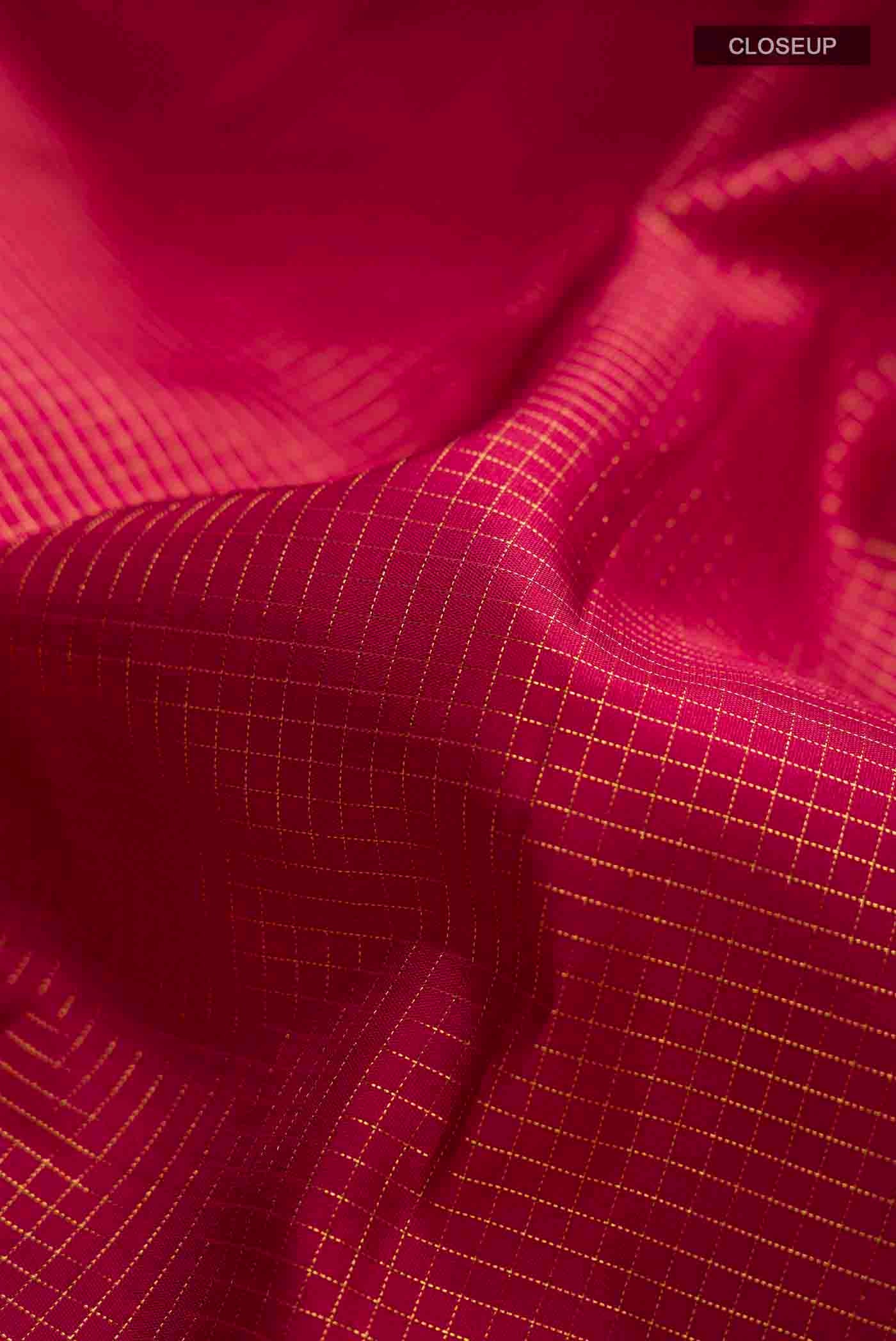 Maroon Kanchipuram Silk Saree - Image 2