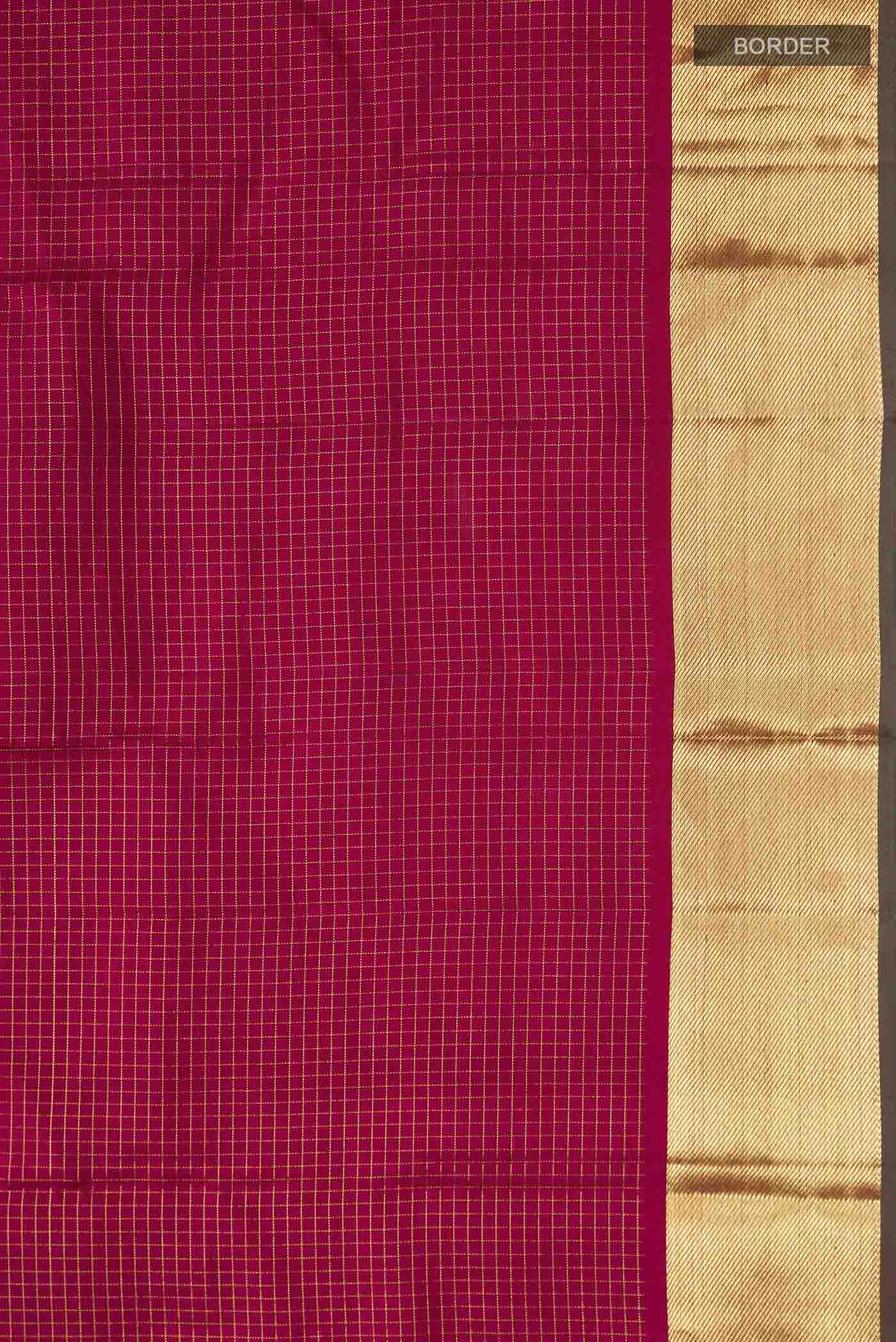 Maroon Kanchipuram Silk Saree - Image 3