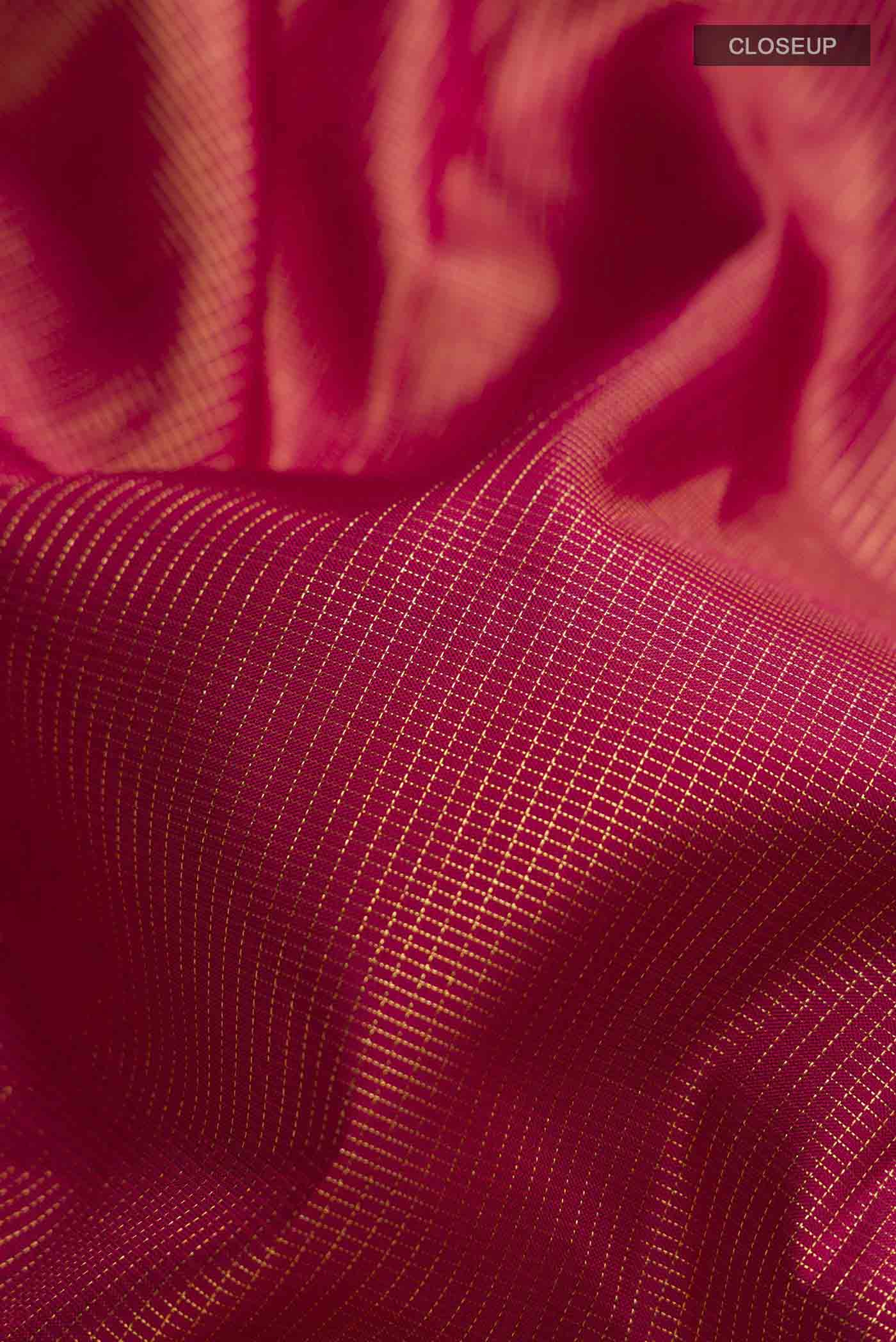 Maroon Kanchipuram Silk Saree - Image 2