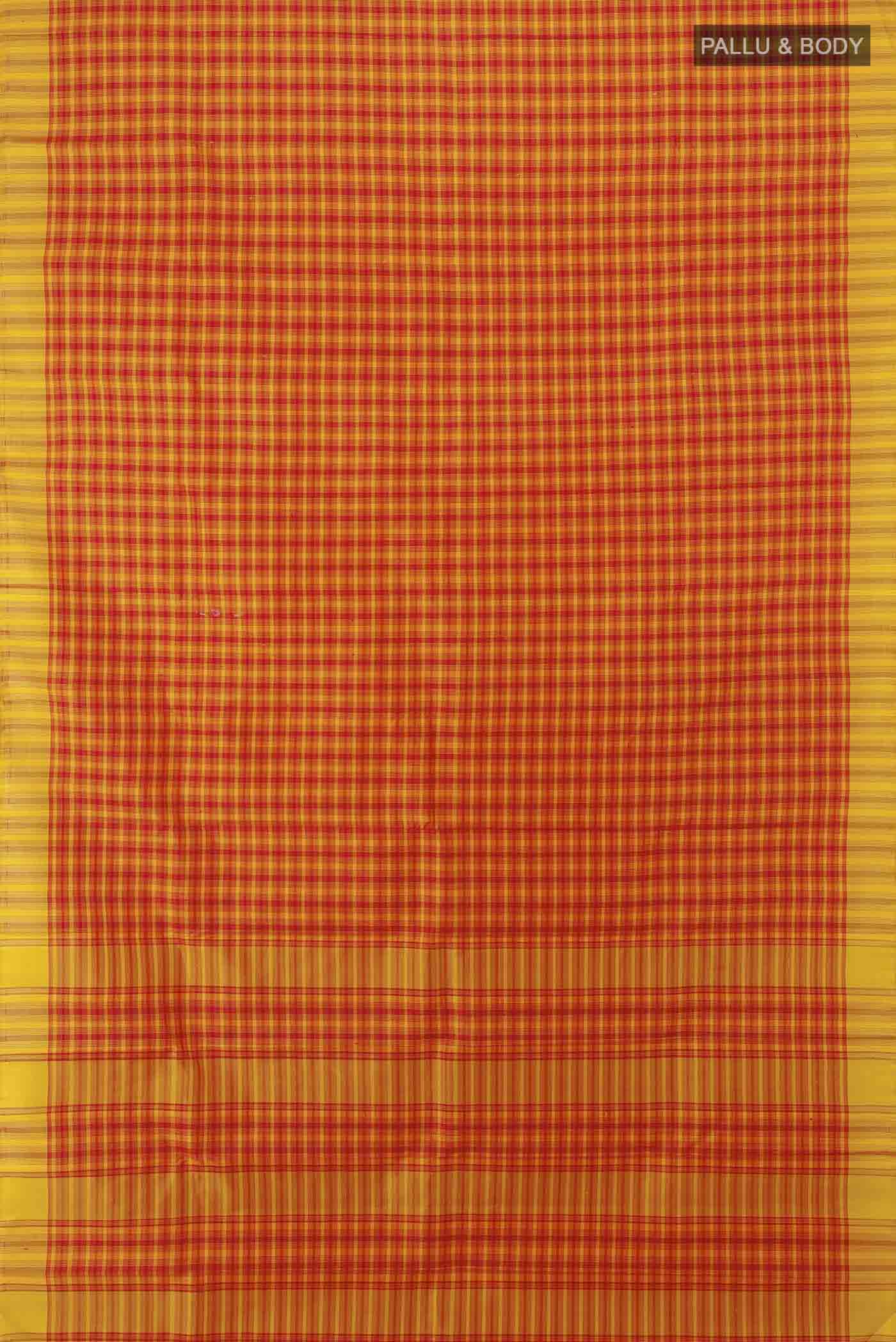 Red Kanchipuram Silk Saree - Image 5