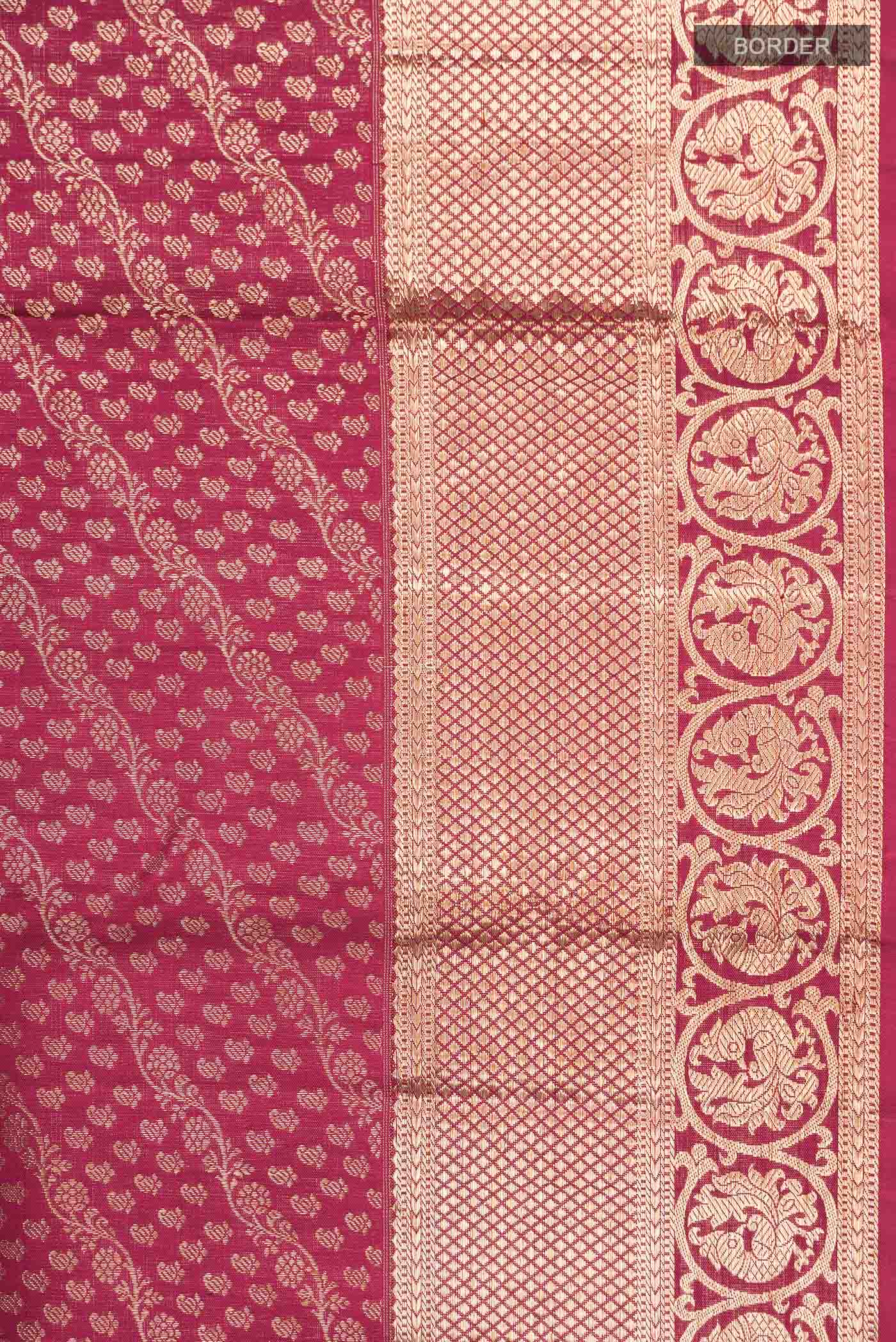 Maroon Kanchipuram Silk Saree - Image 3