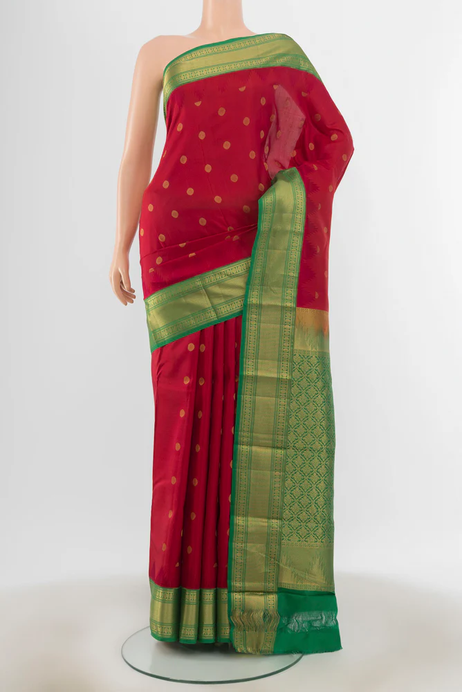Red Kanchipuram Silk Saree