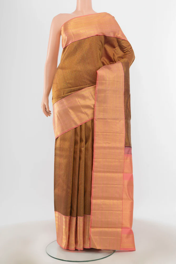 Maroon Kanchipuram Silk Saree