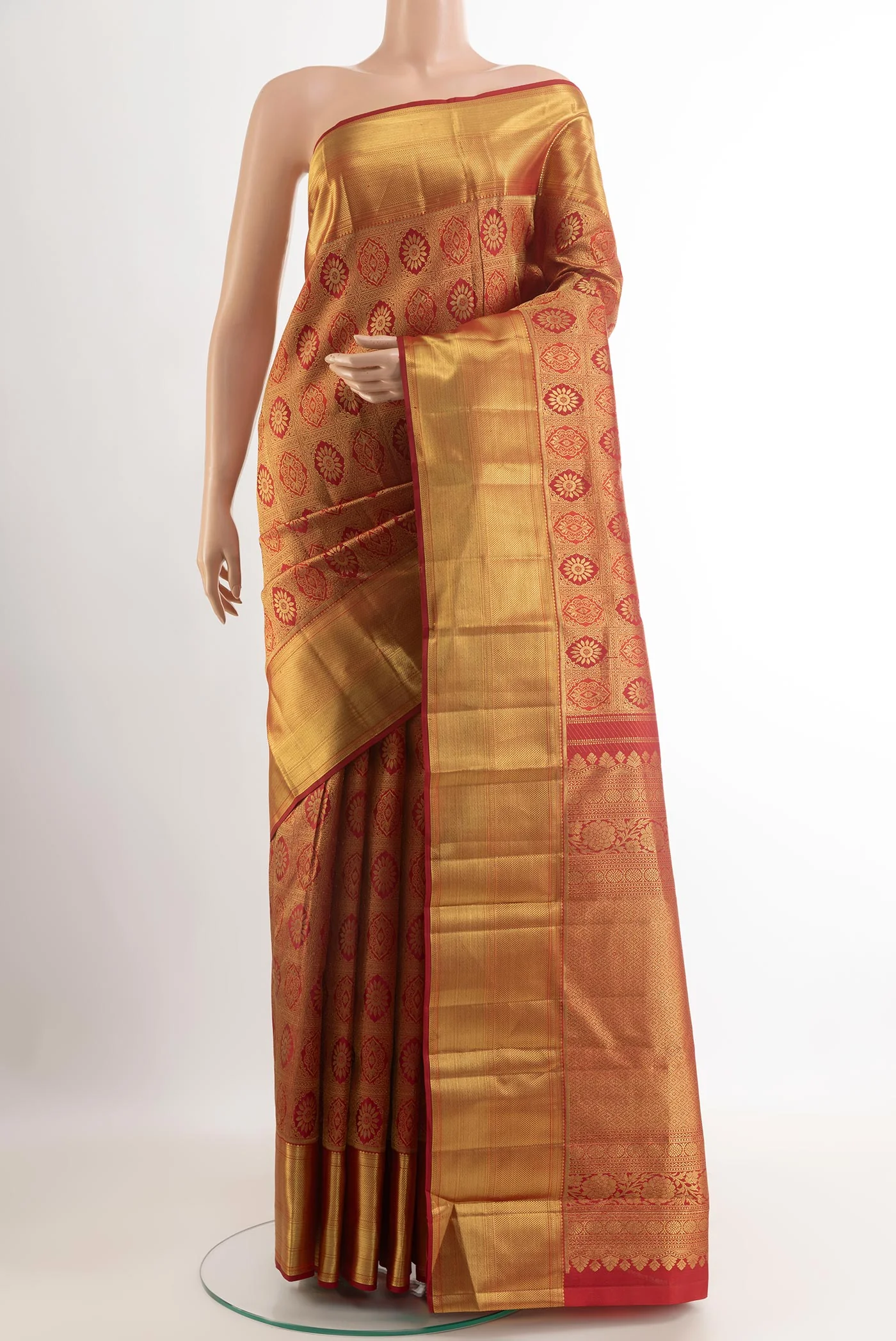 Red Kanchipuram Silk Saree