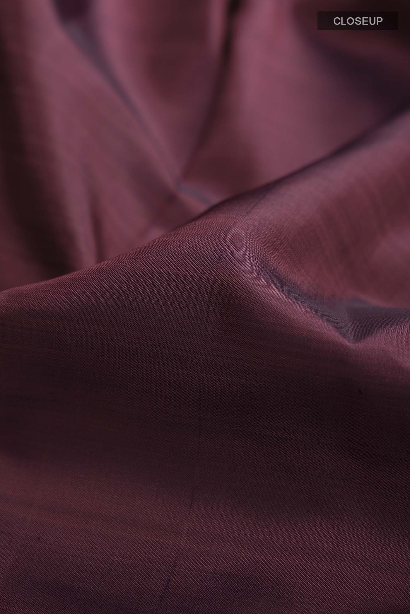Maroon Kanjivaram Silk Saree - Image 2
