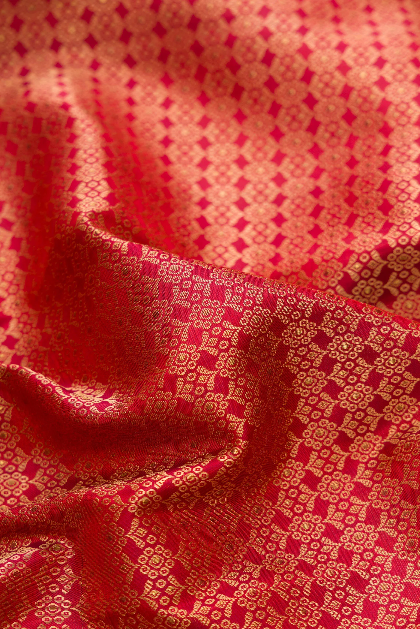 Pure Silk Pure Zari Maroon Kanchipuram Saree - Image 2