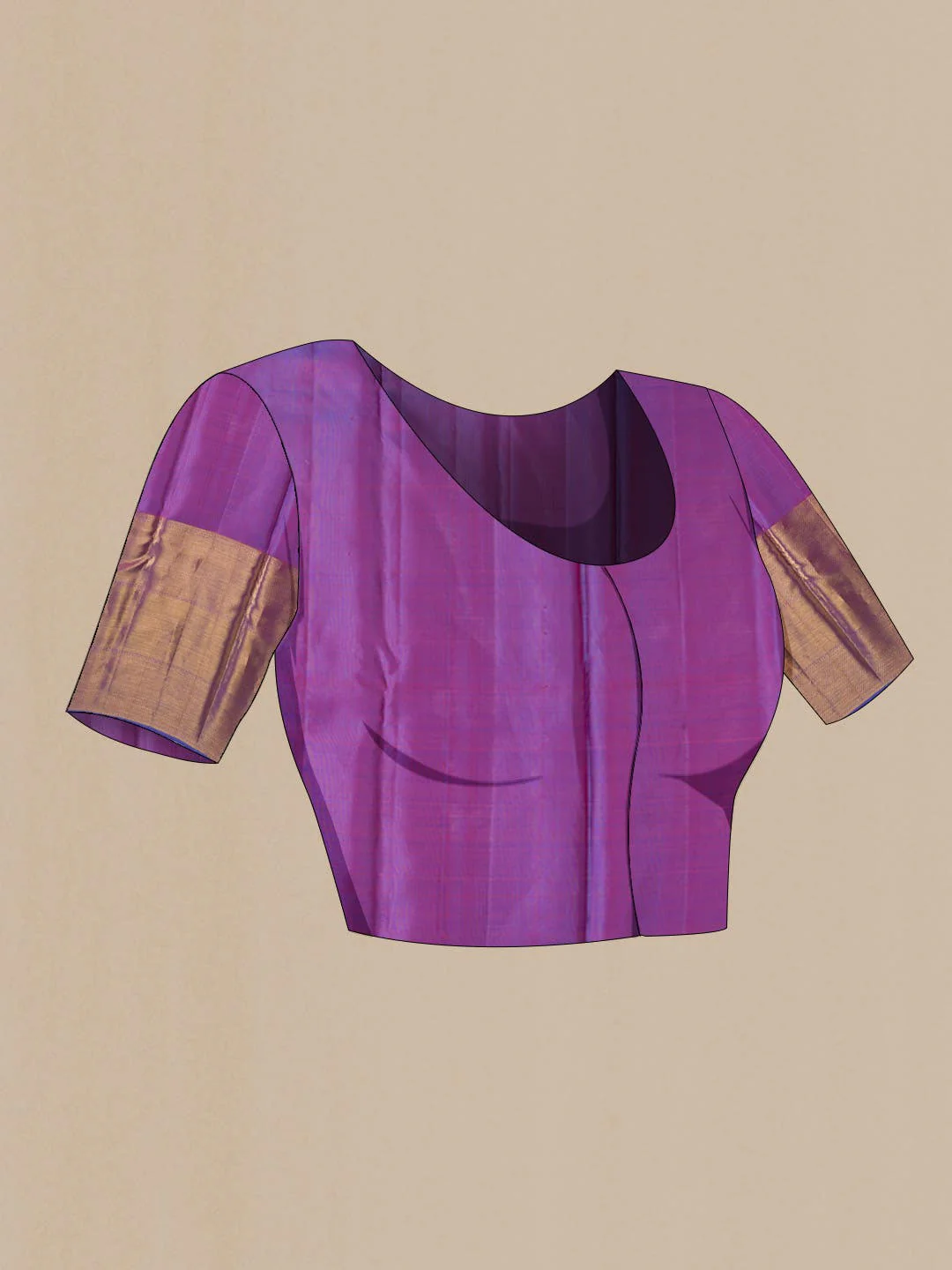 Maroon Kanchipuram Silk Saree - Image 6