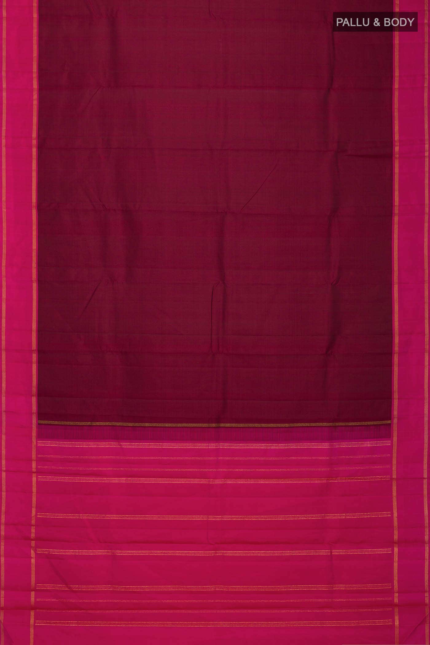 Maroon Kanchipuram Silk Saree - Image 4