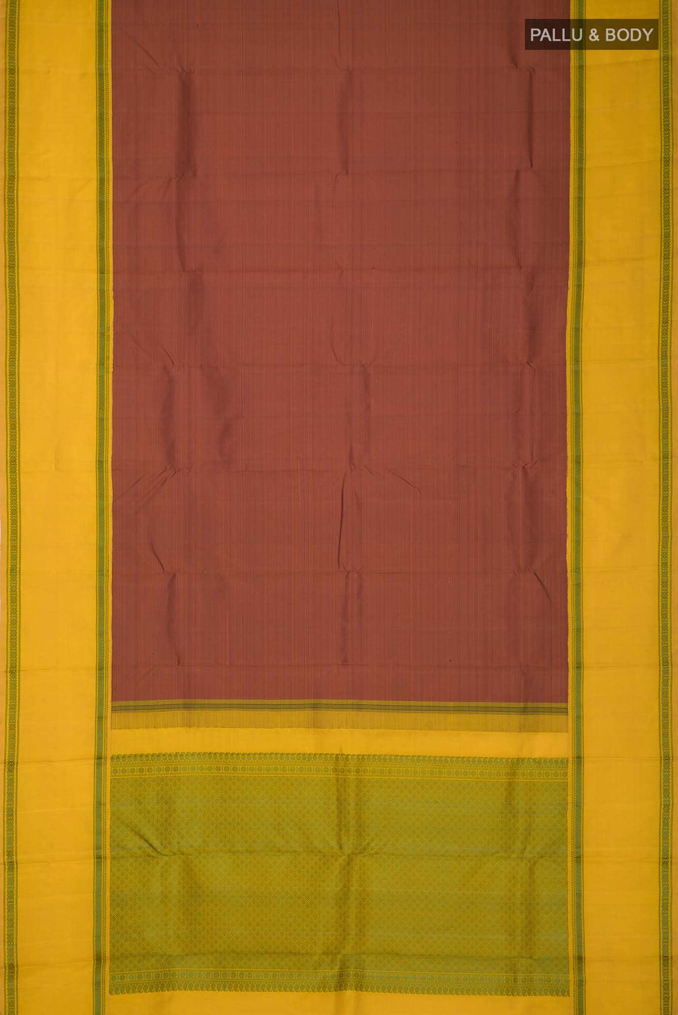 Maroon Kanchipuram Silk Saree - Image 4