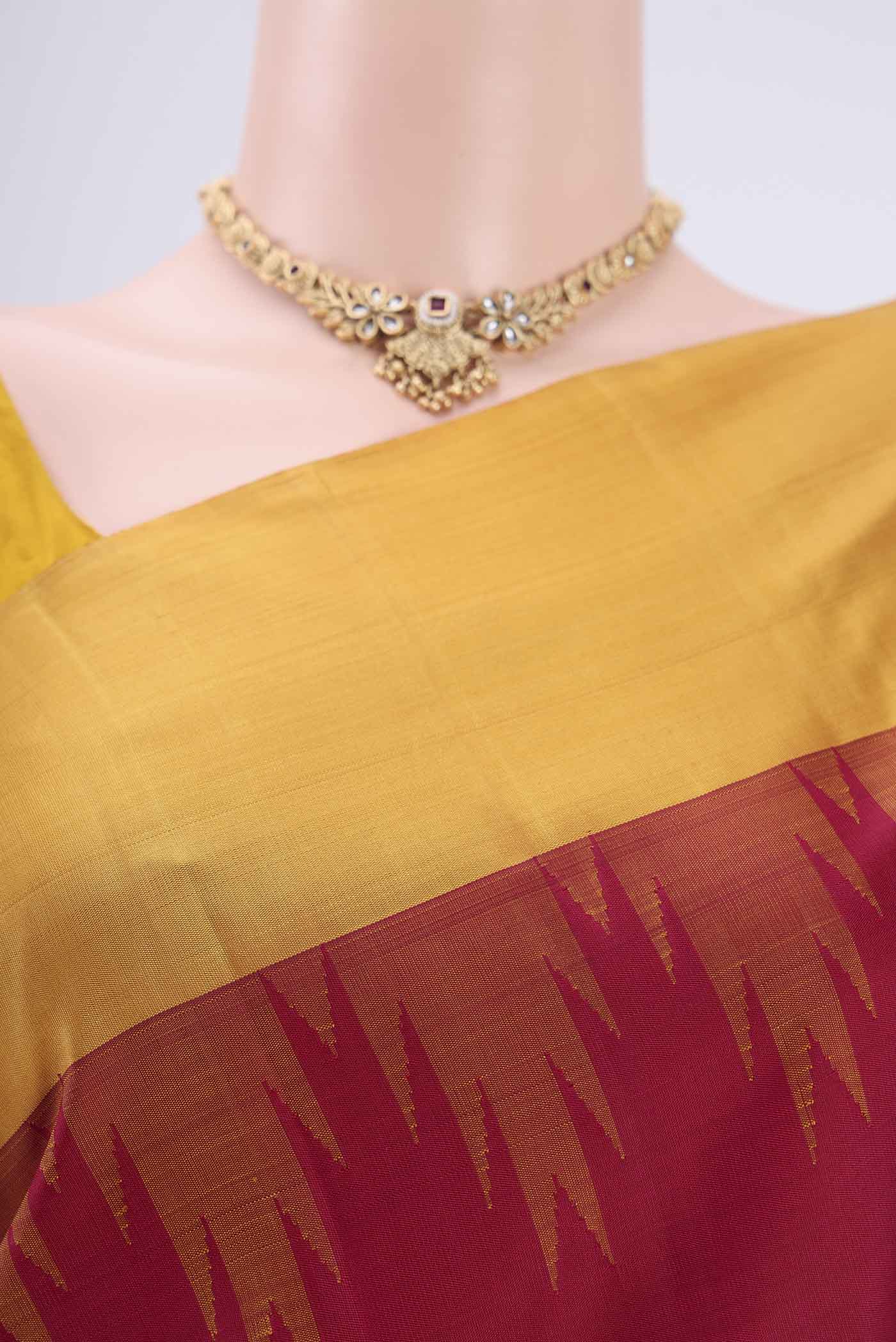 Maroon Kanjivaram Saree - Image 2