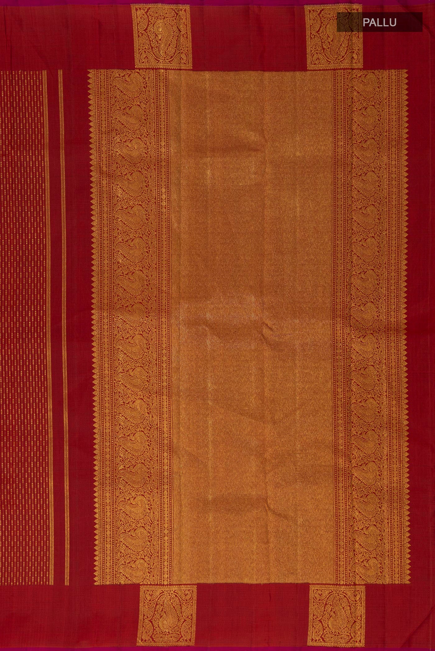Maroon Kanjivaram Silk Saree - Image 6