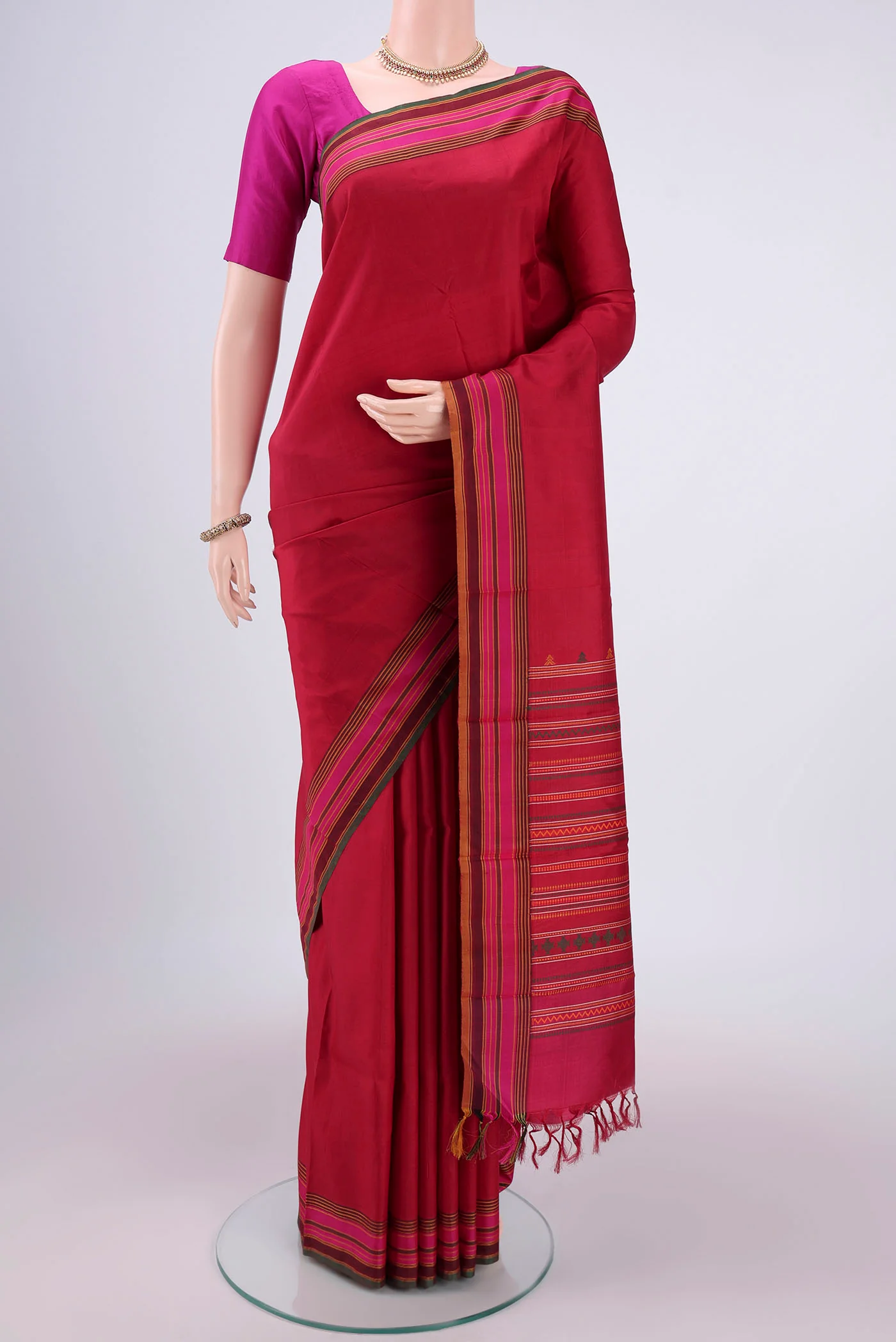 Imperial Red Kanjivaram Silk Saree
