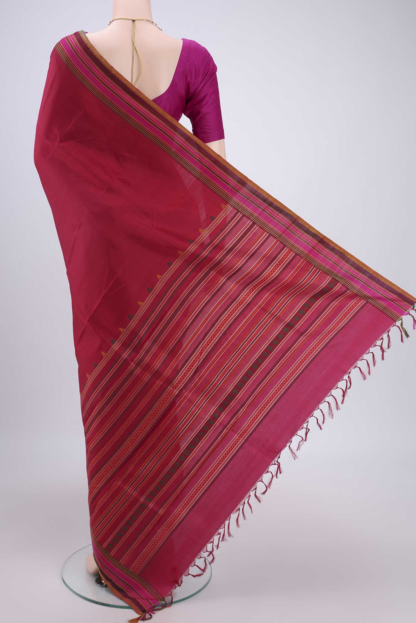 Imperial Red Kanjivaram Silk Saree - Image 3