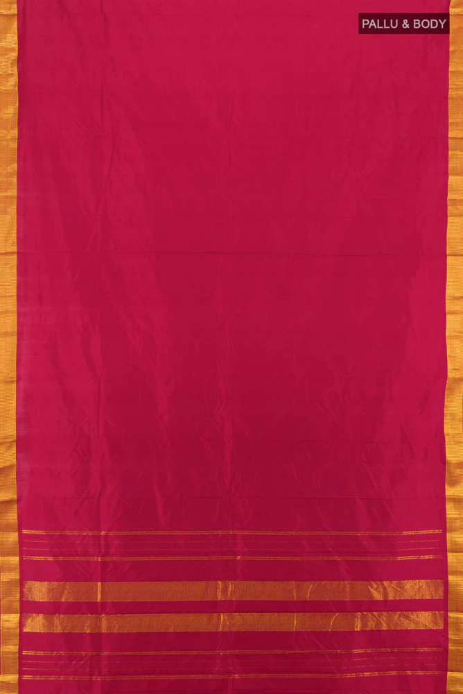 Maroon Kanjivaram Silk Saree - Image 5