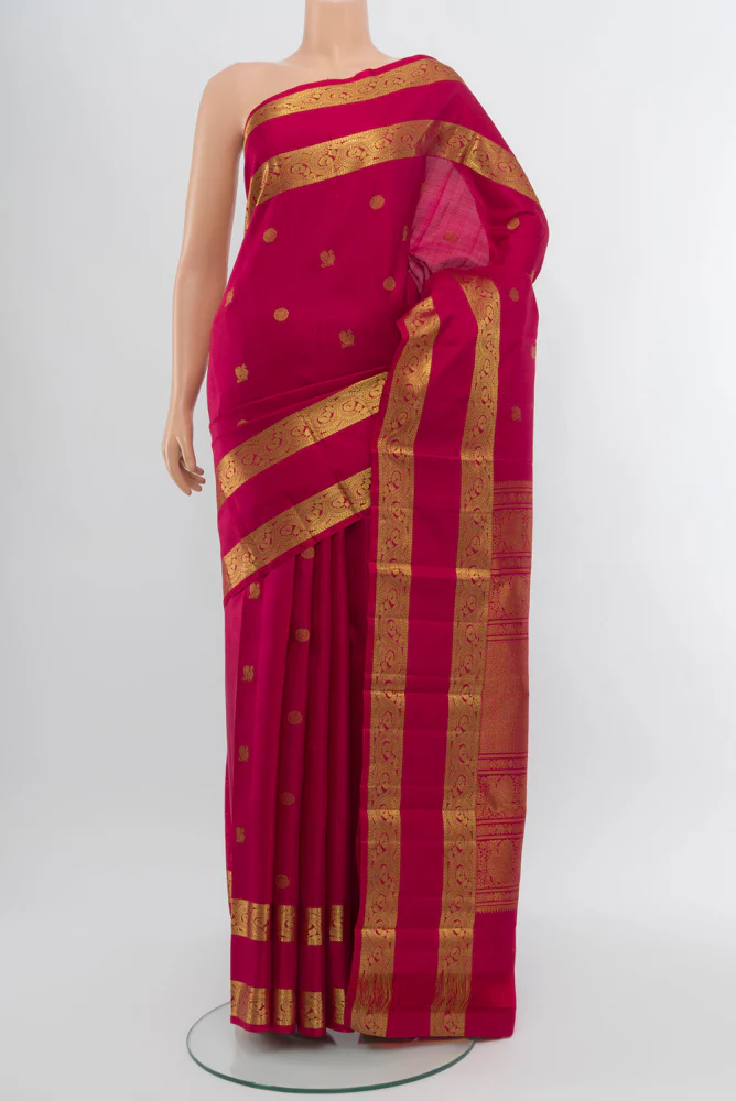 Maroon Kanjivaram Silk Saree