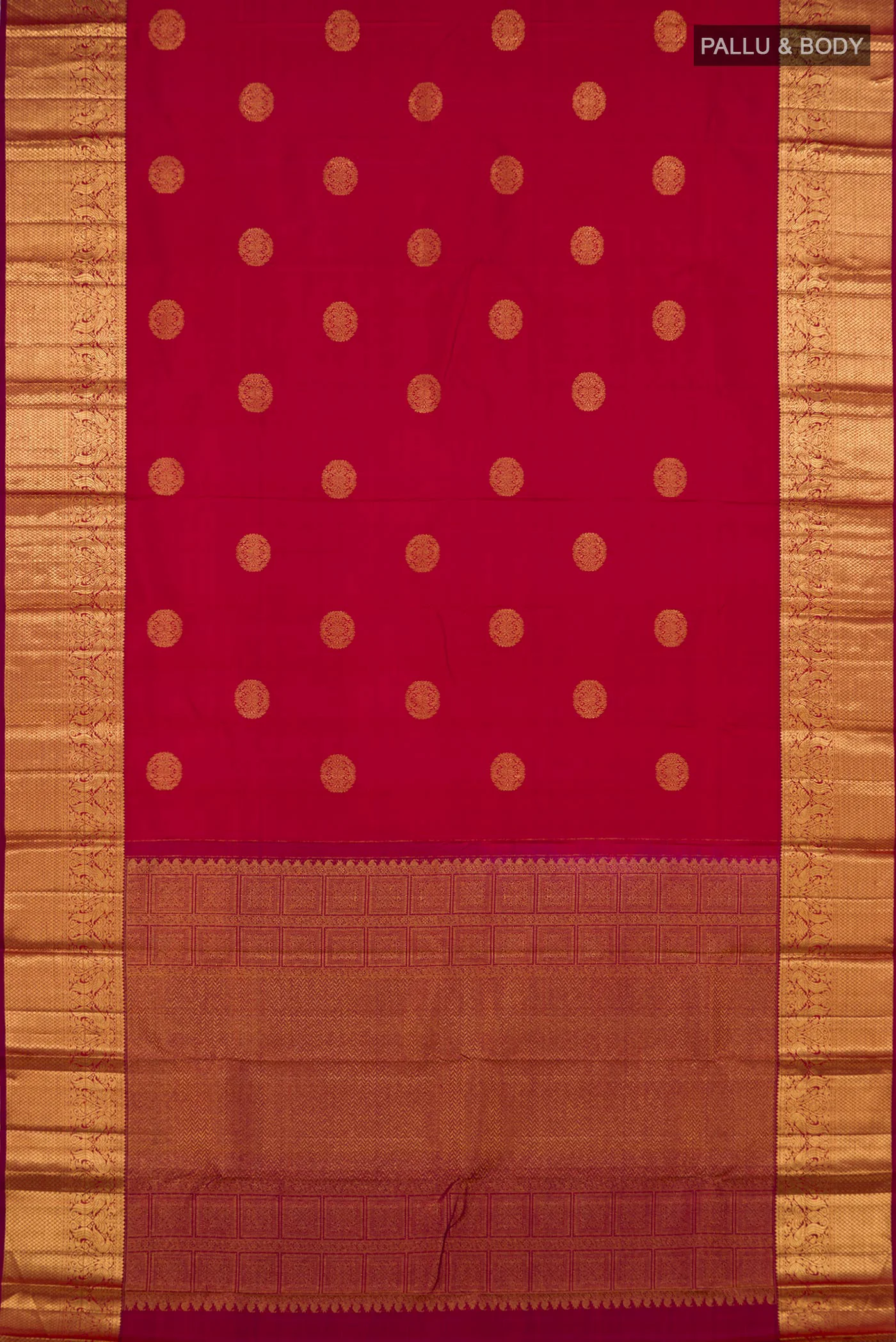 Pink Kanjivaram Silk Saree - Image 5