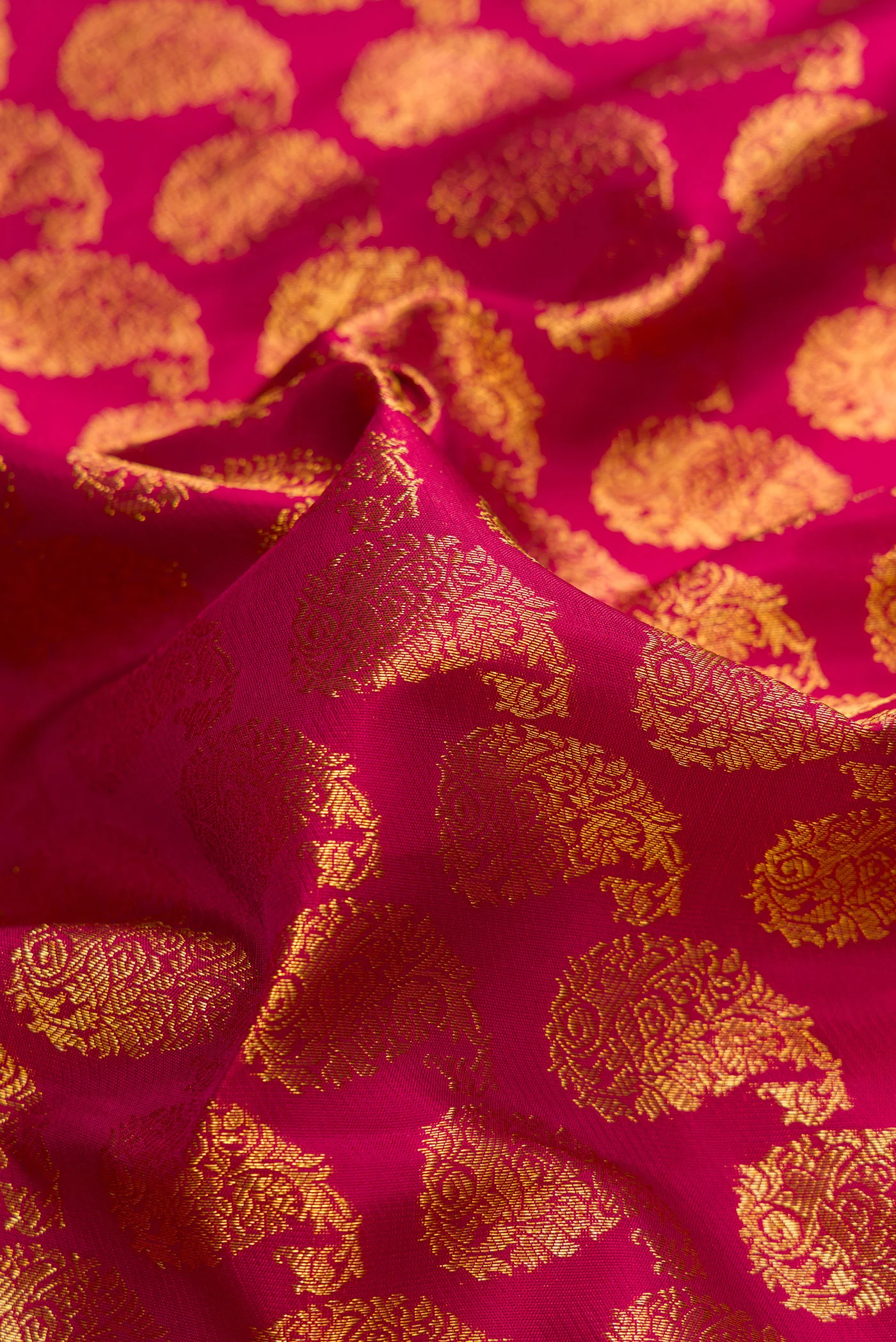 Maroon Kanjivaram Silk Saree - Image 2