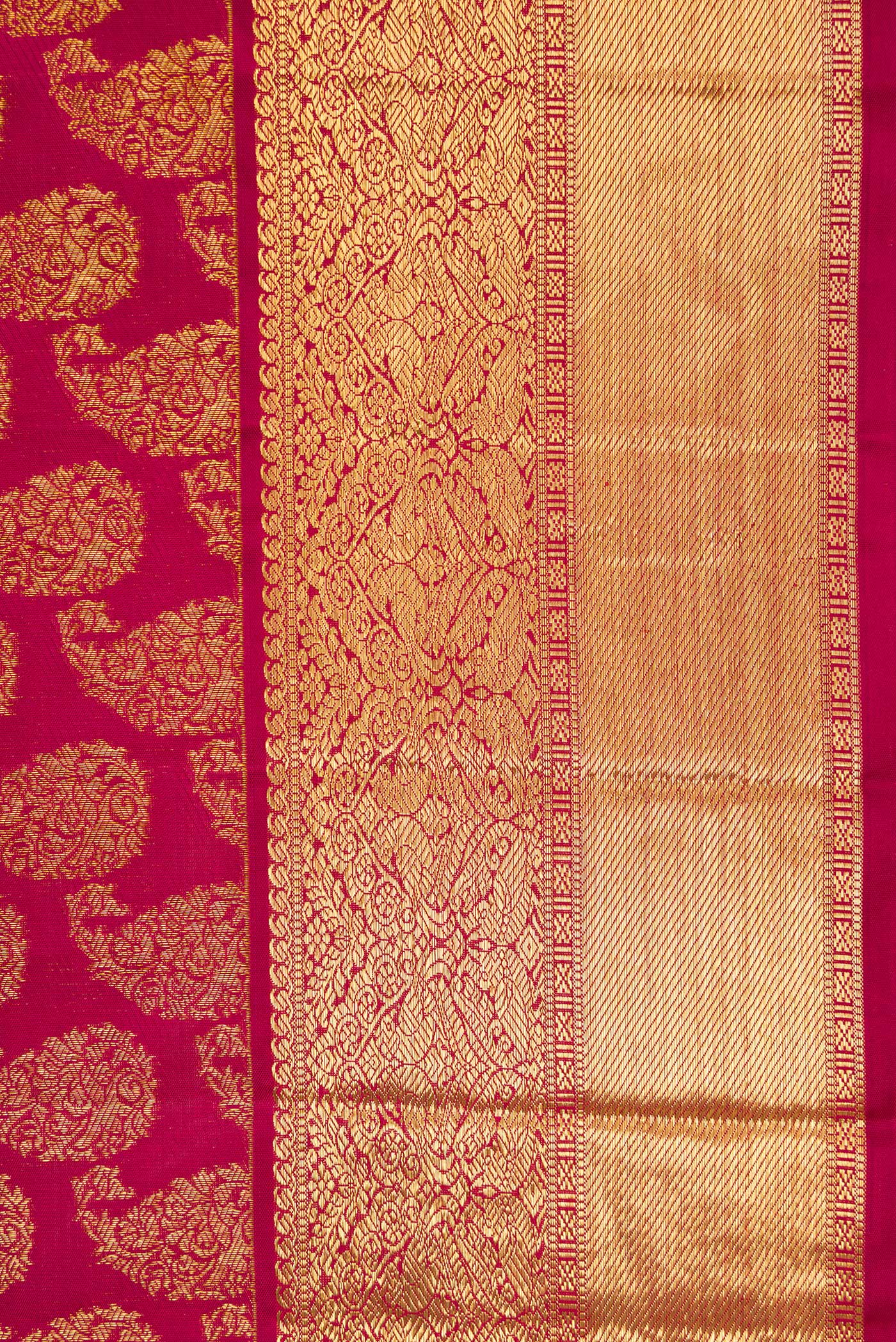 Maroon Kanjivaram Silk Saree - Image 3