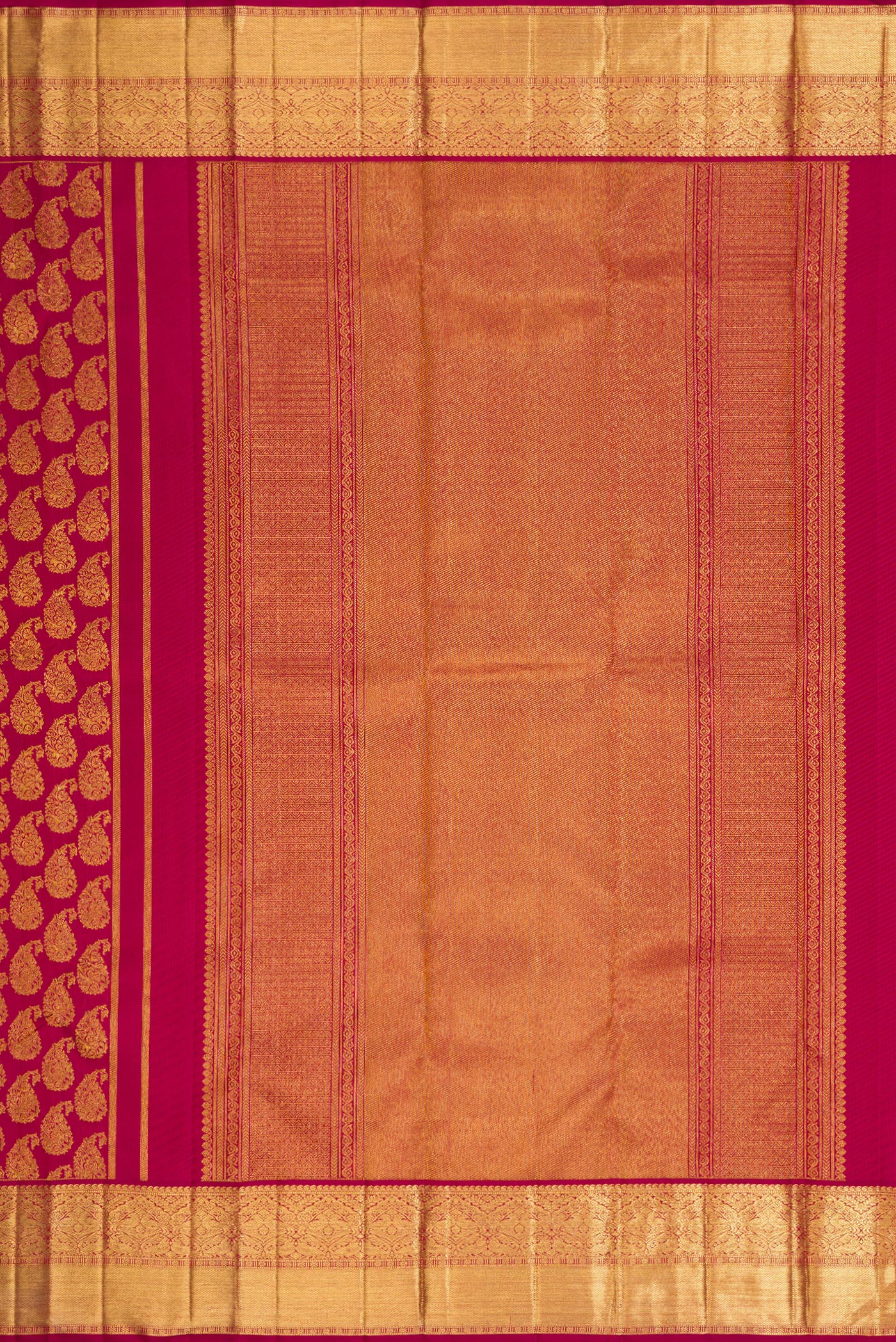 Maroon Kanjivaram Silk Saree - Image 7