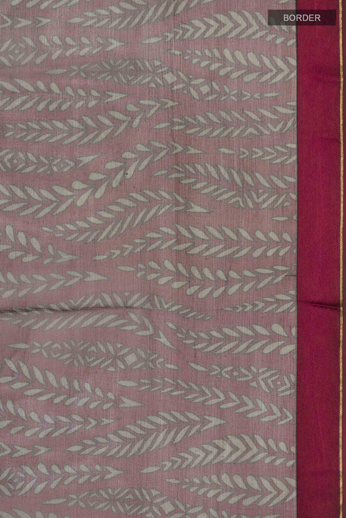 Coffee Brown Mysore Chiffon Saree - Image 3