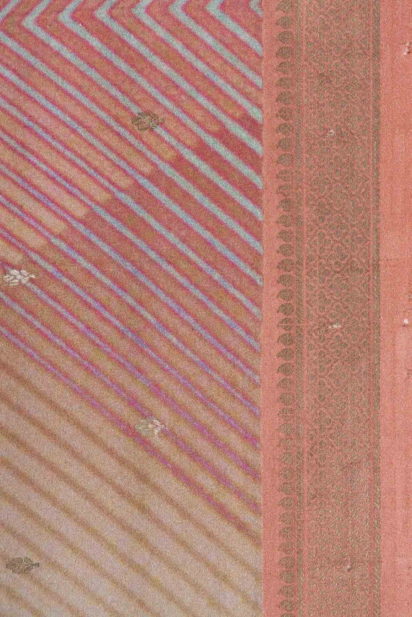 Multi Color Mysore Crepe Saree - Image 6