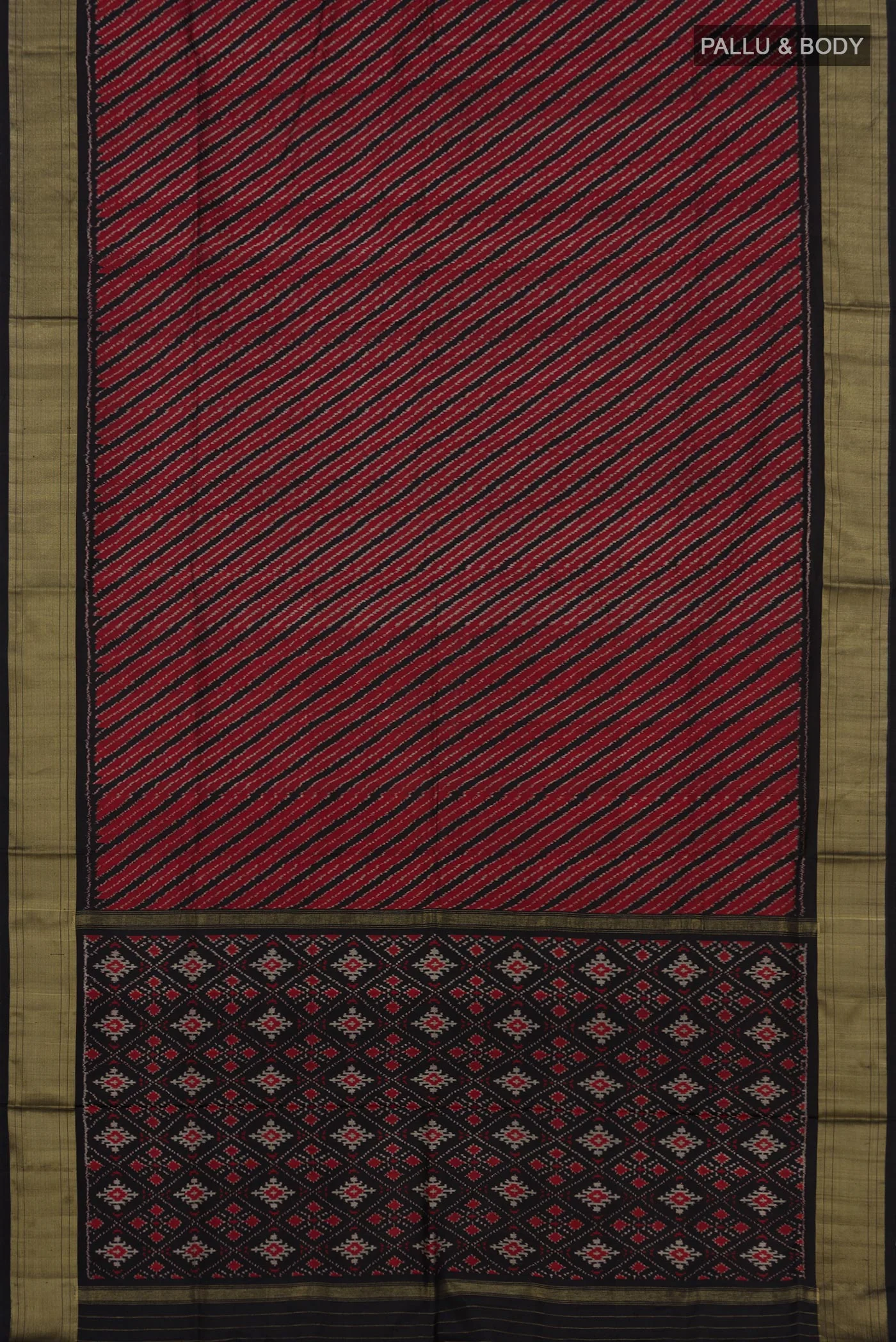 Multi Color Pochampally Silk Saree - Image 5