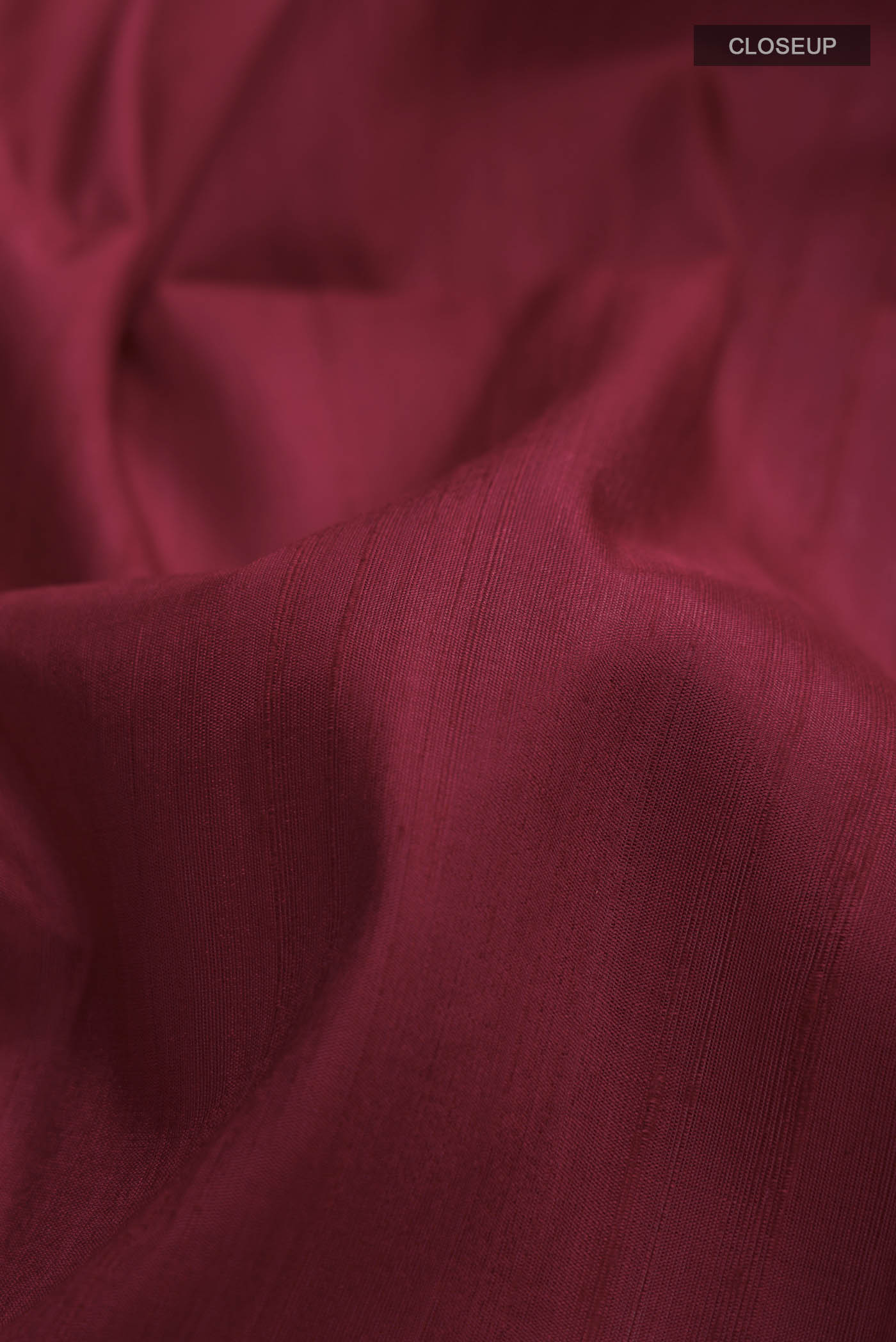 Maroon Raw Silk Saree - Image 2