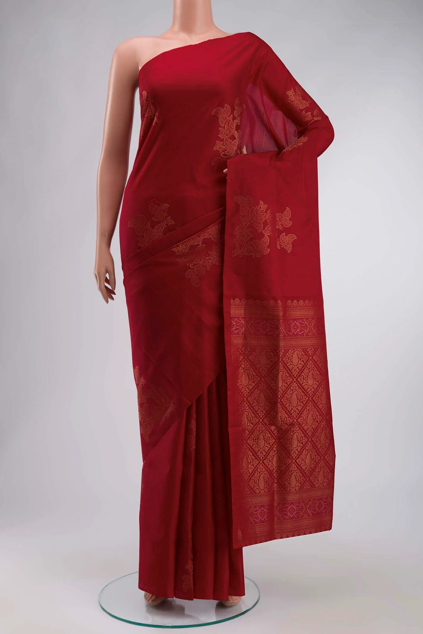 Maroon Soft Silk Saree