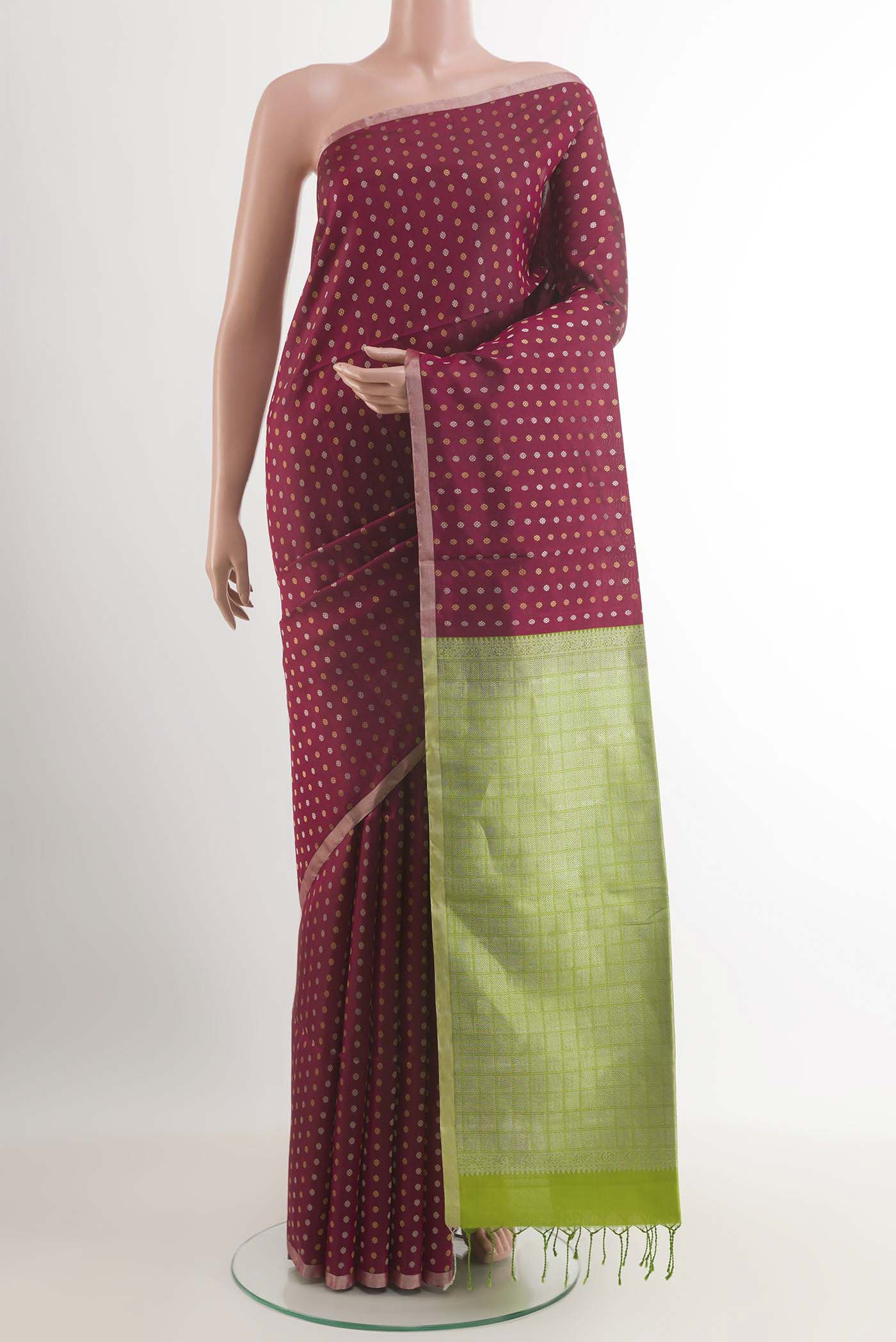 Maroon Soft Silk Saree
